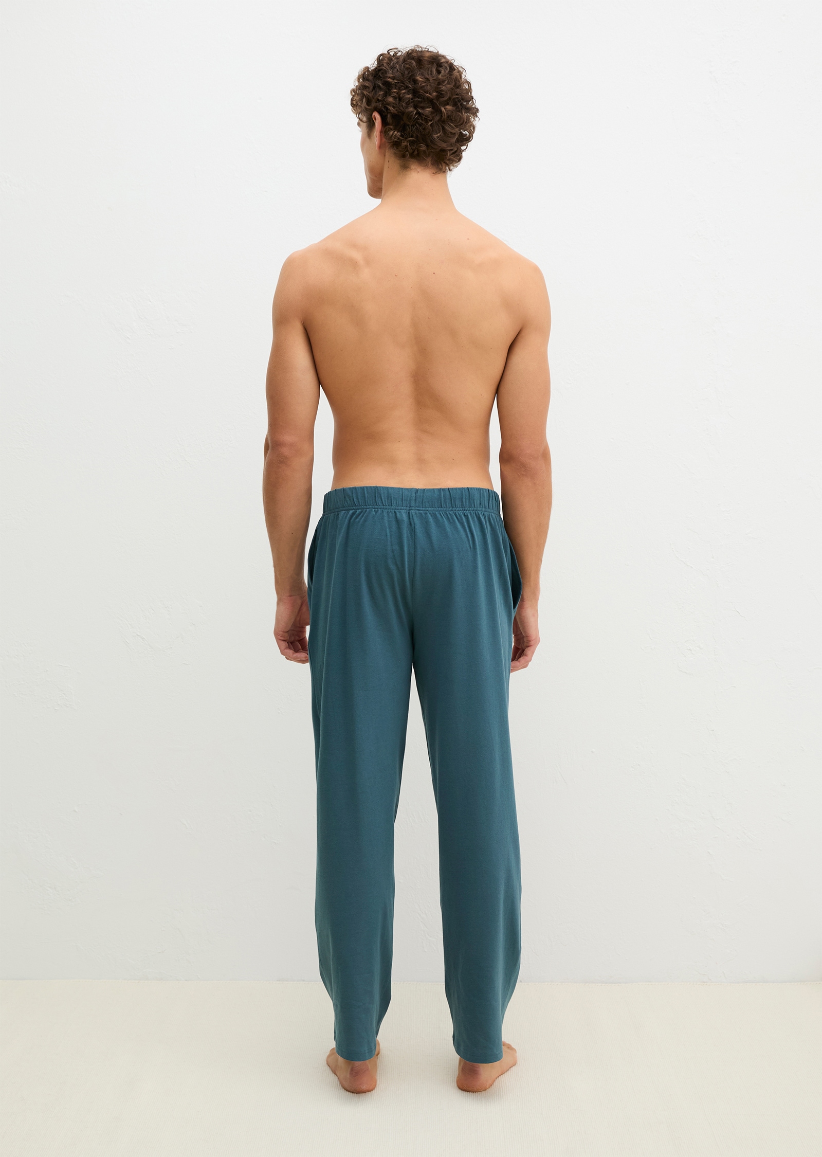 Marc O'Polo Pyjamahose »Mix N Match Cotton«  mit seitlichen Taschen, Gummizug und Bindekordel