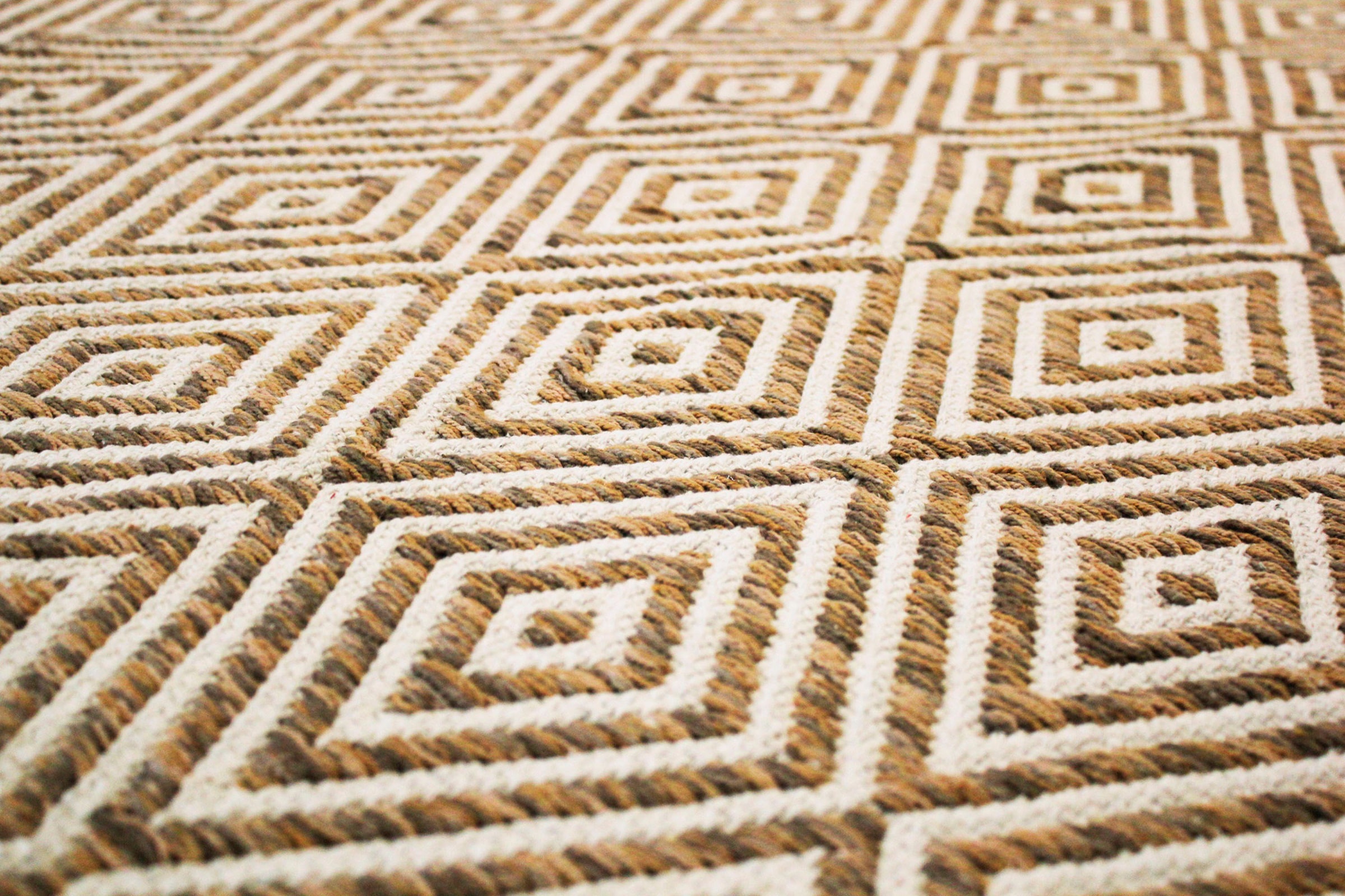 Baumwolle »Tiara«, Rauten-Muster, Teppich aus 100% Online my rechteckig, mit OTTO home im Teppich Shop