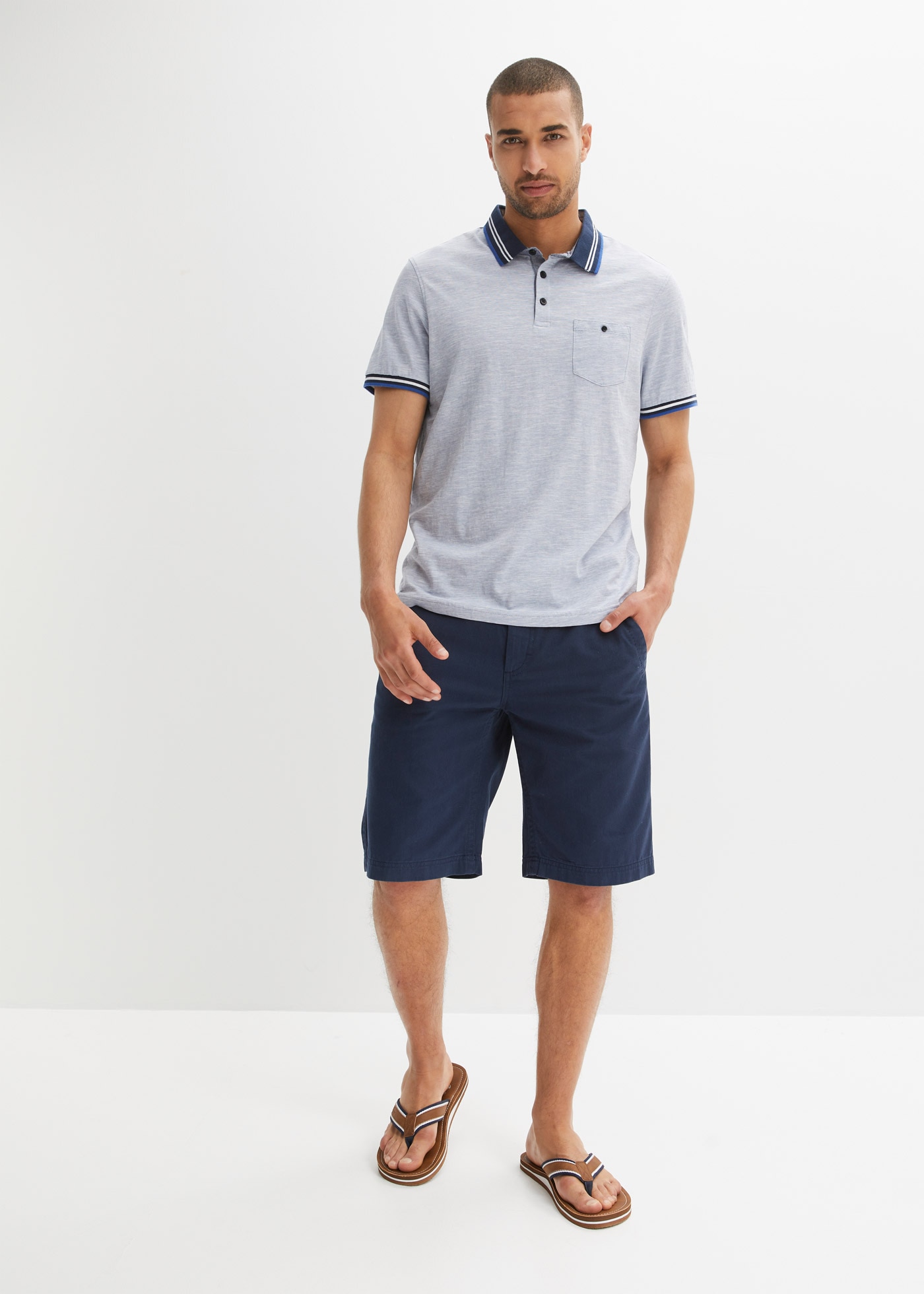 bonprix Poloshirt Poloshirt aus reiner Baumwolle