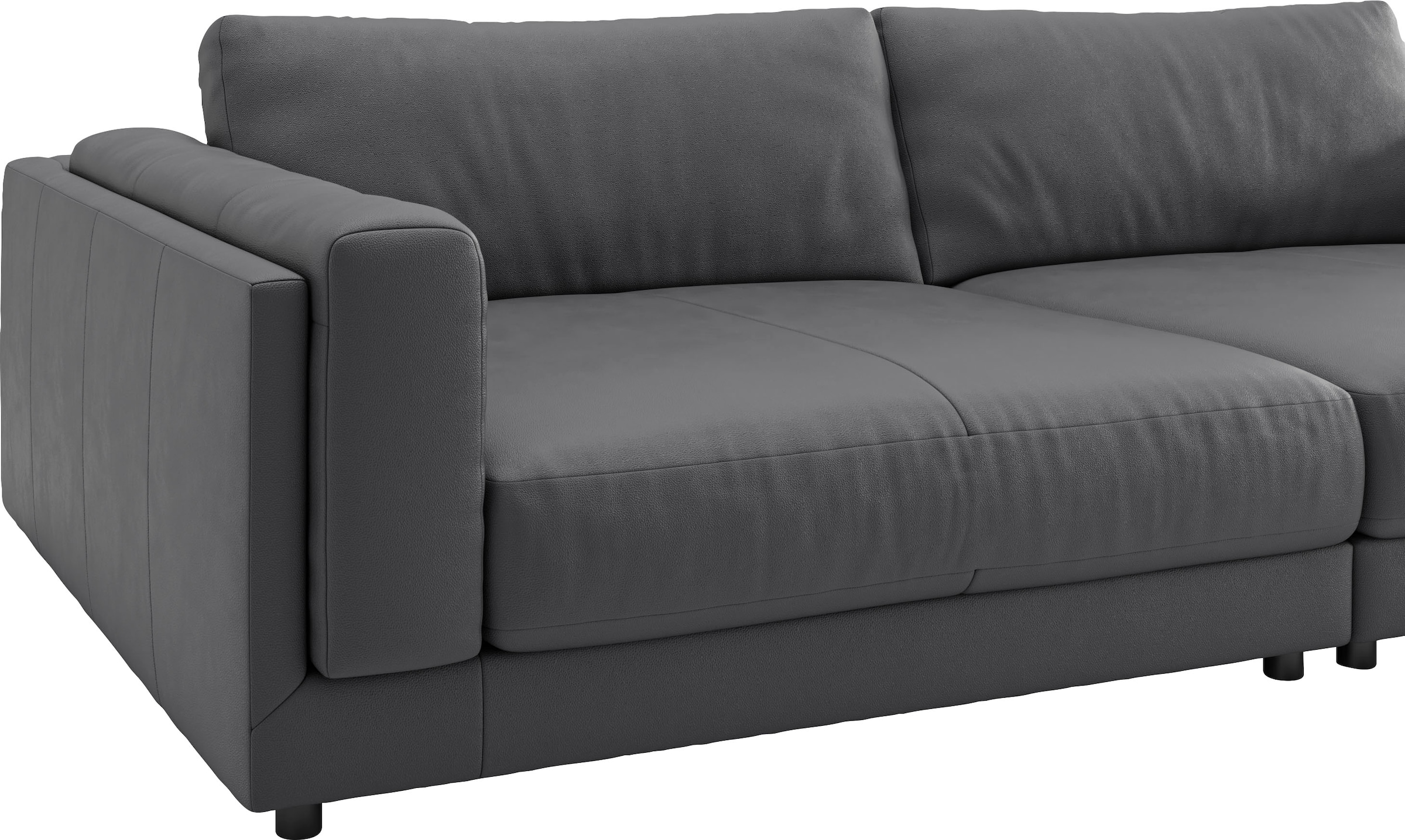 3C Candy Big-Sofa »Karalis mit extra großer Sitztiefe, elegantes Mega Sofa zum Relaxen,«, auch in Cord- oder Leder-Bezug, lose Kissen, loungige Bequemlichkeit