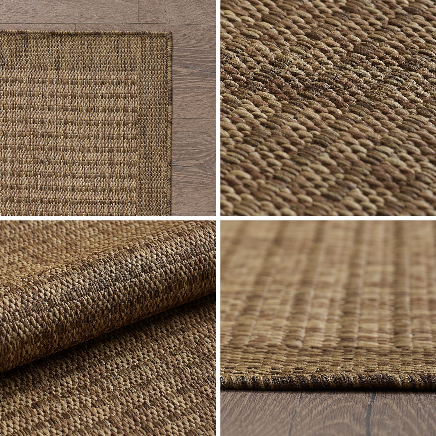 Ayyildiz Teppiche Outdoorteppich »GIZA 1410«, rund, 3 mm Höhe, In- und Outdoor, Wetterfest, Wasserabweisend, robust