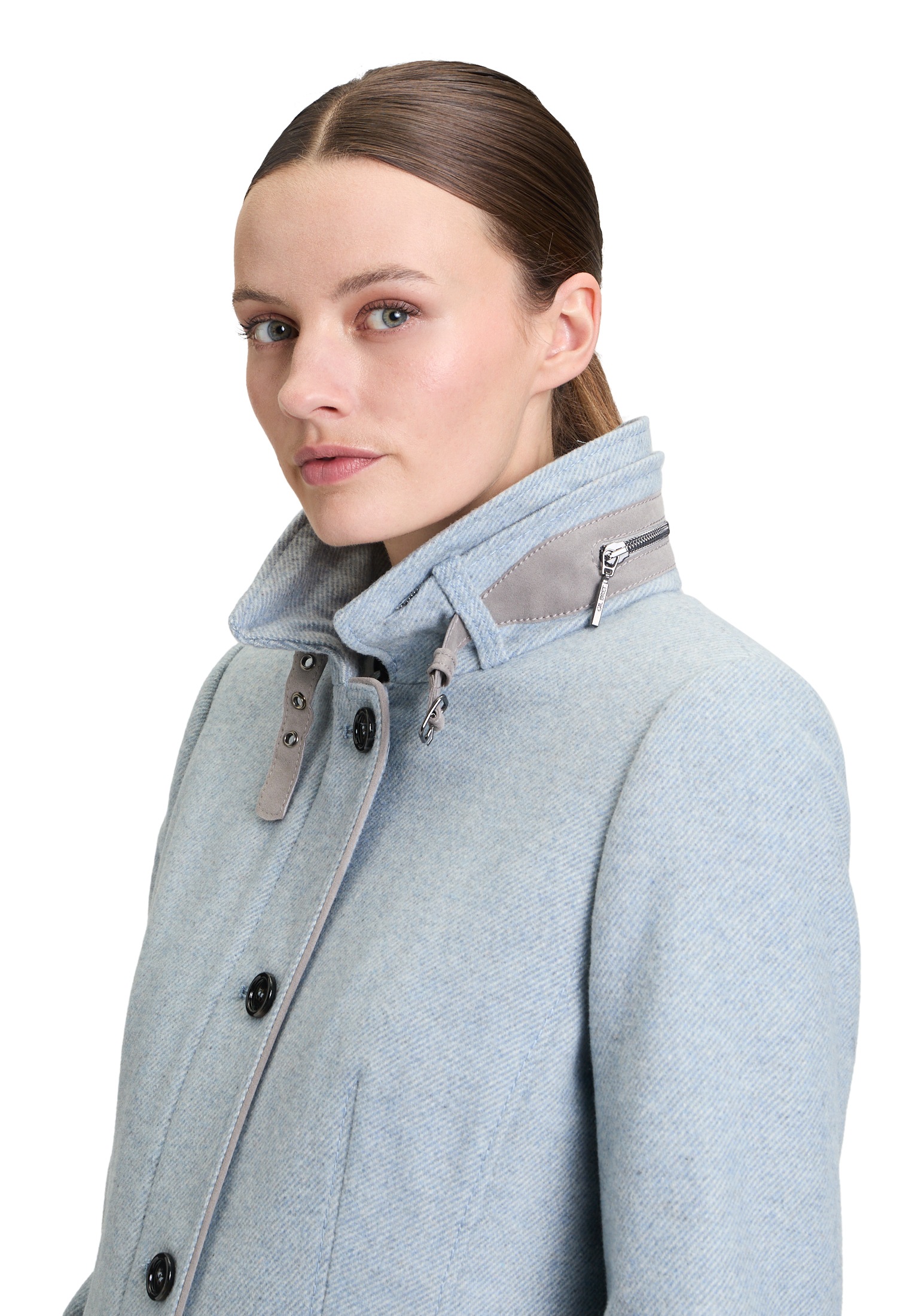 Gil Bret Wolljacke »Wollmantel mit Stehkragen«