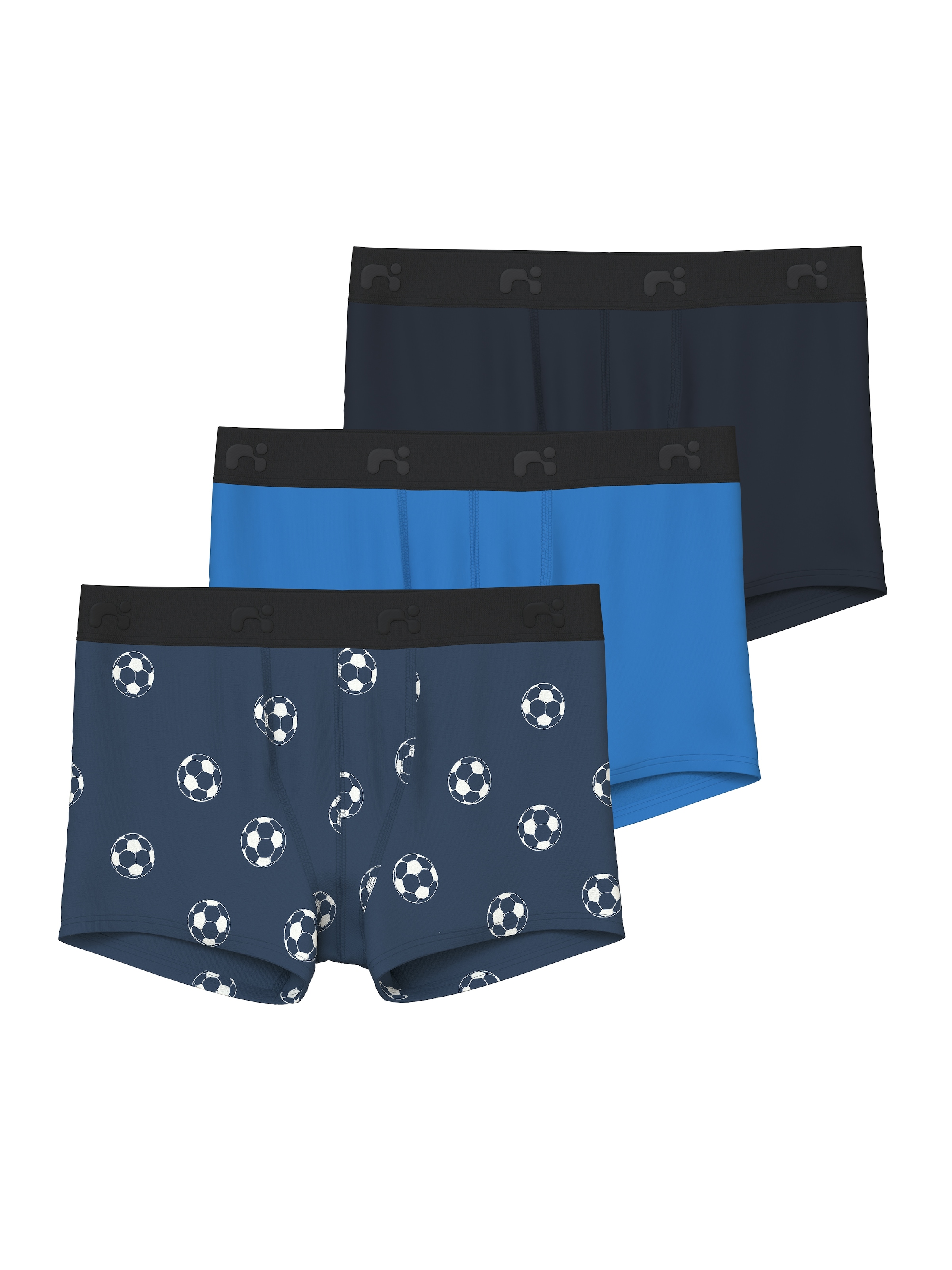 Trunk »NKMBOXER 3P DARK DENIM FOOTBALL NOOS«, (Packung, 3 St.)