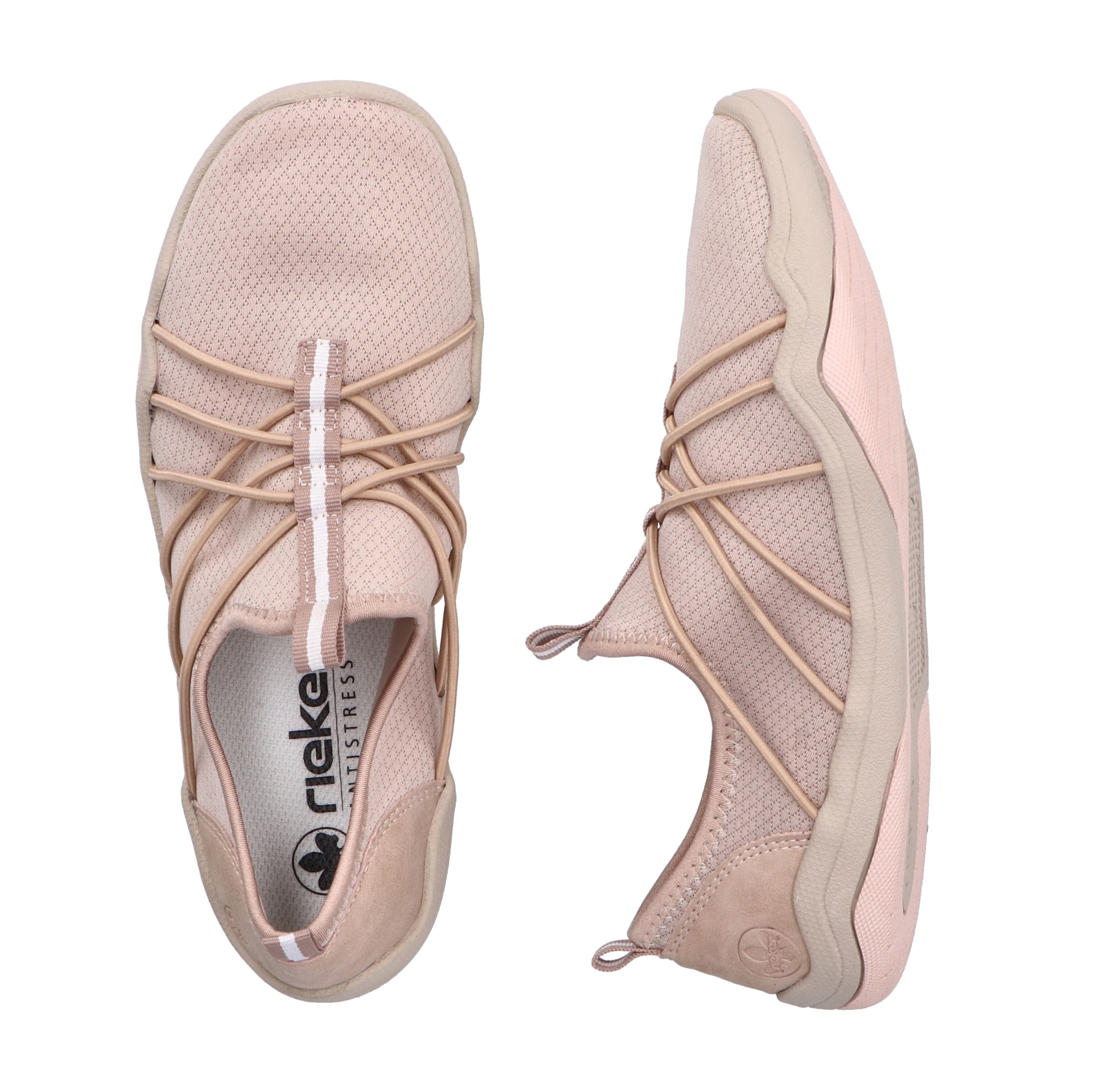 Rieker Slip-On Sneaker, Barfußschuh, Schlupfschuh, Slipper in veganer Verarbeitung