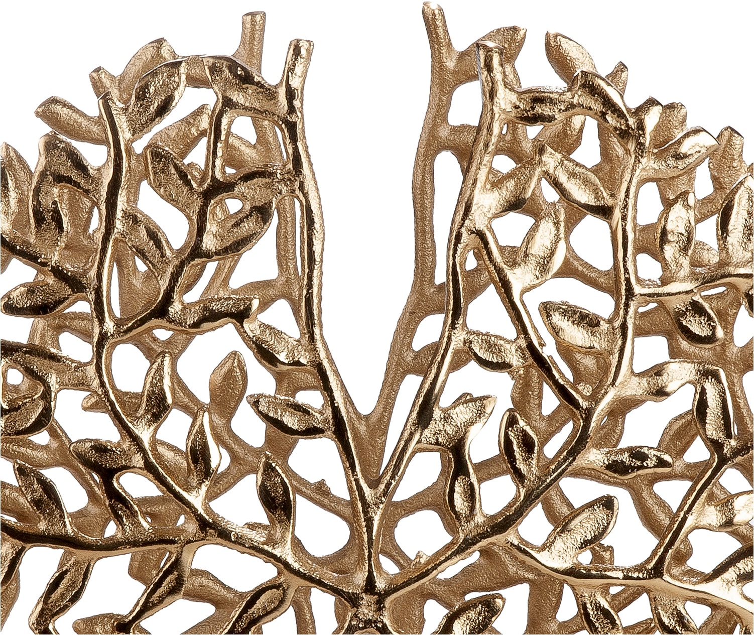 GILDE Tischvase »Vase rund Branchline goldfarben« Dekovase, Branchline, Zweigmuster, Strukturdekor, Blickfang