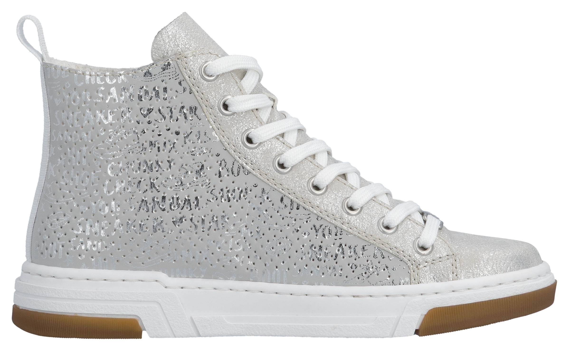 Rieker Sneaker  High Top-Sneaker, Freizeitschuh, Schnürschuh mit Plateausohle