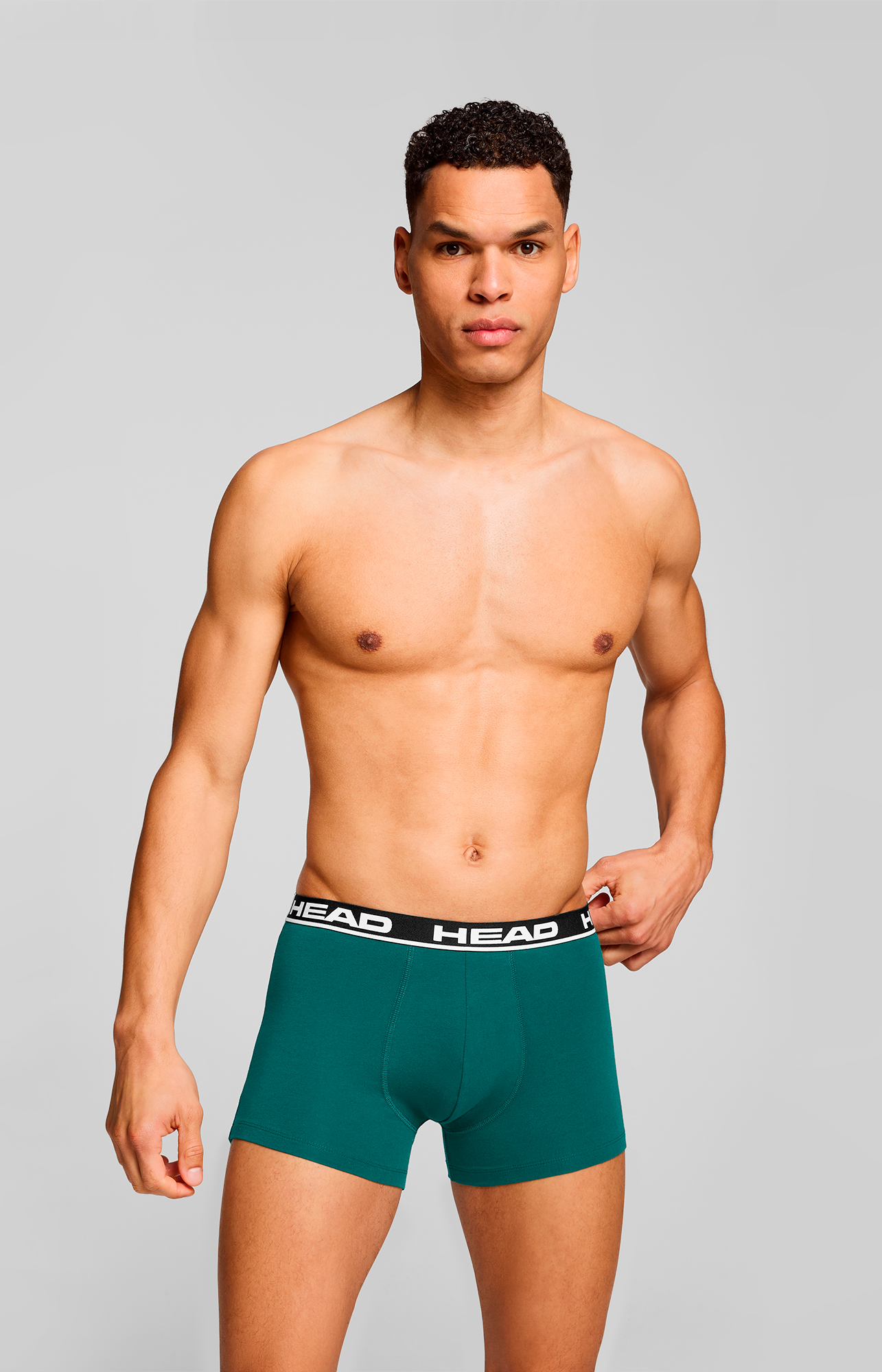 Head Boxershorts »HEAD BASIC BOXER 2P«, (2er Pack), mit elastischem Logobund