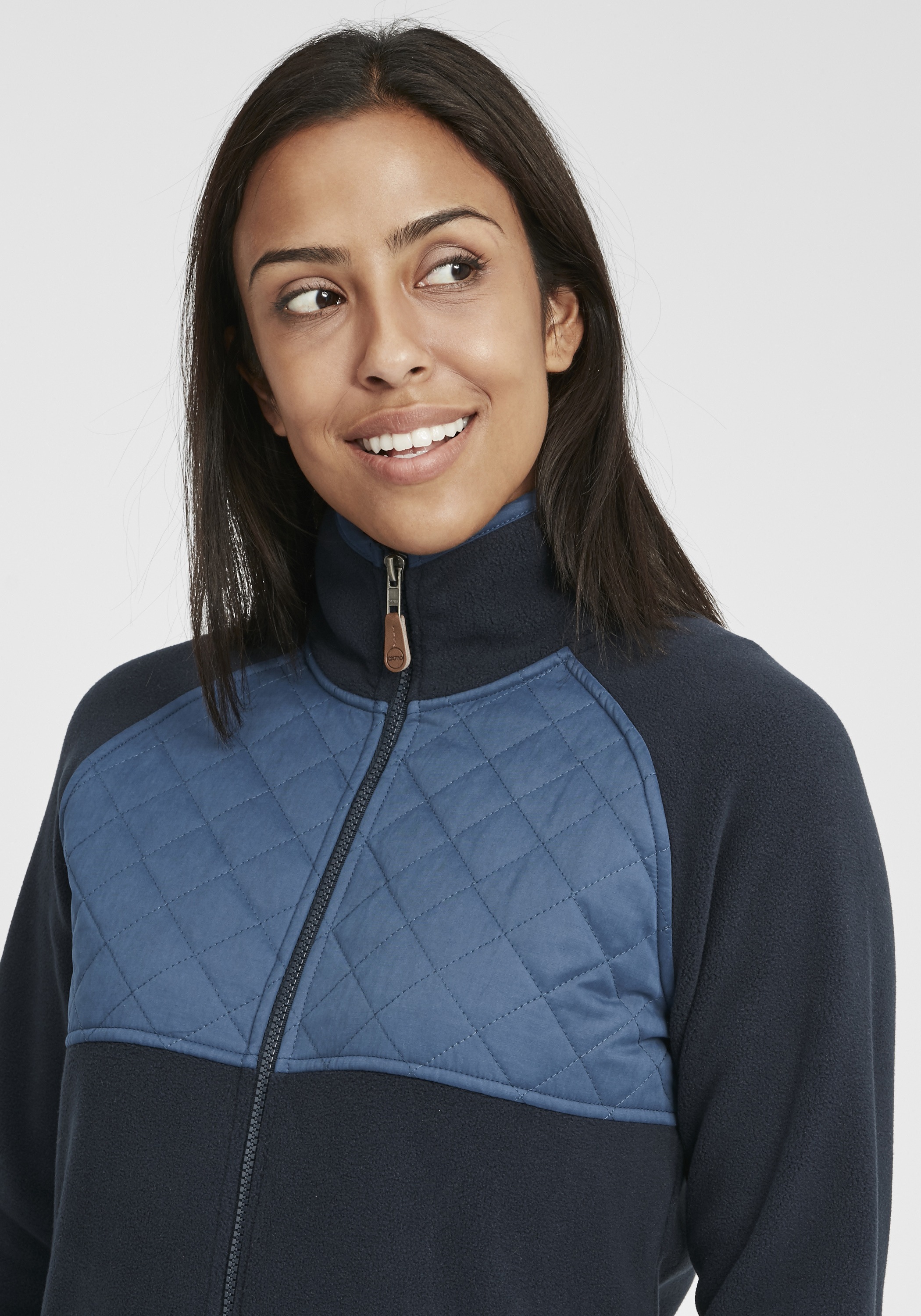 OXMO Fleecejacke »Sweatjacke OXMalin«, ohne Kapuze