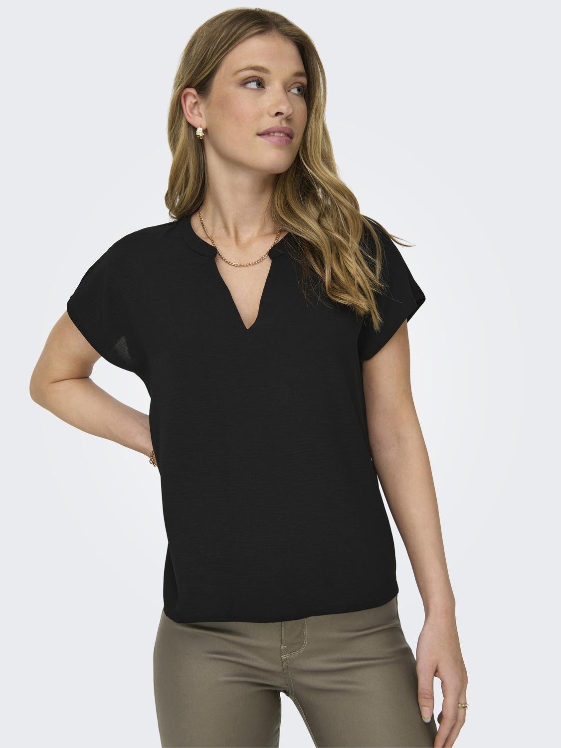 JDY Shirtbluse »JDYLION S/S TOP WVN NOOS«