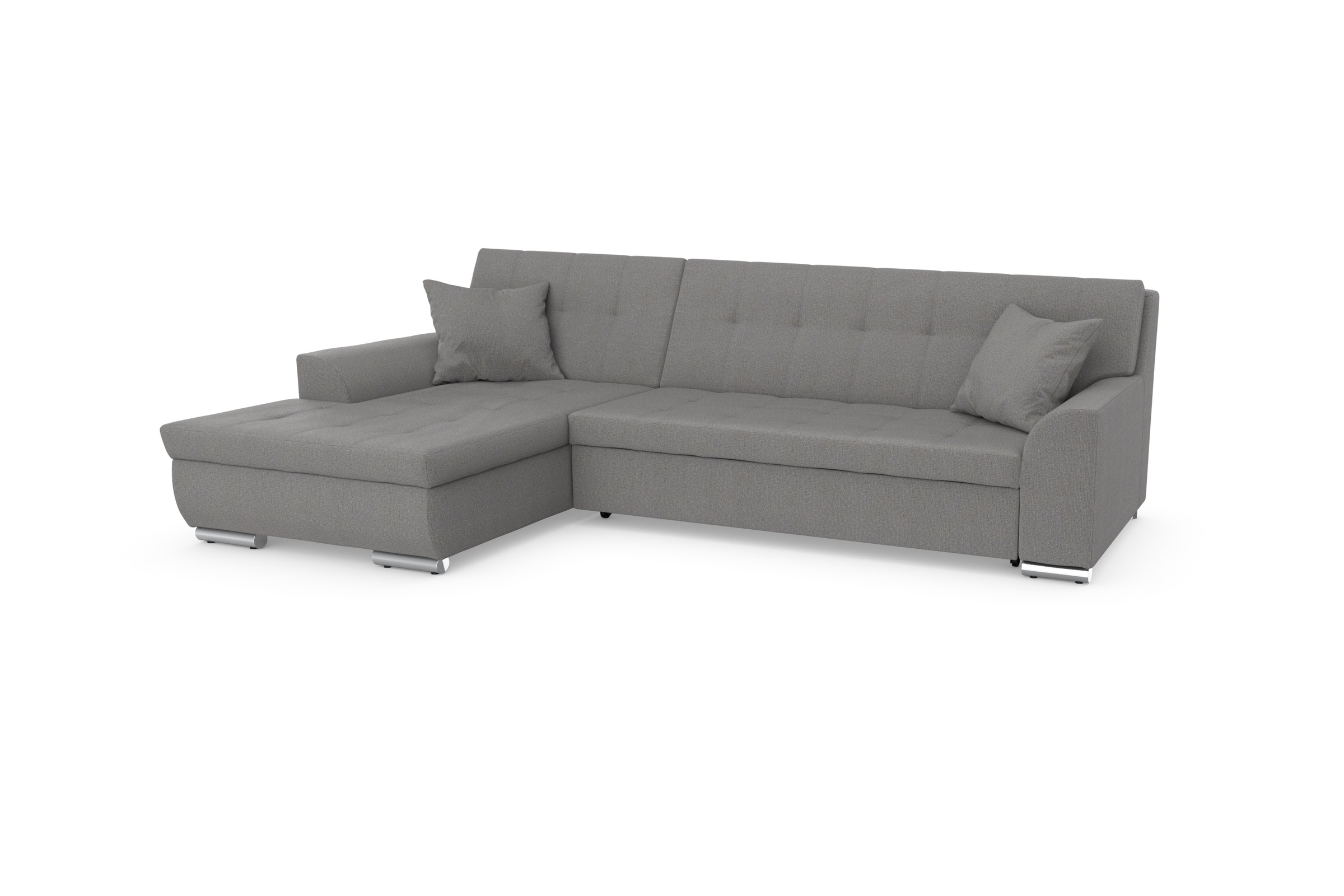 DOMO collection Ecksofa Treviso, wahlweise mit Bettfunktion, incl. Zierkissen