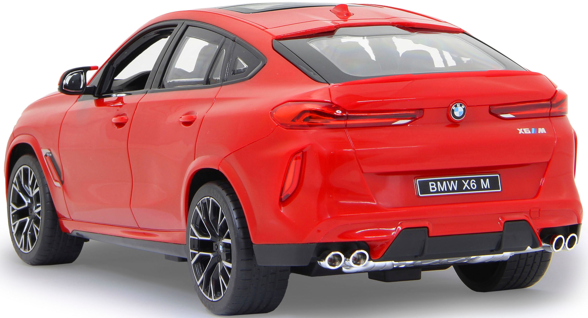 Jamara RC-Auto »Deluxe Cars, BMW X6 M 1:14, rot - 2,4 GHz«, mit LED-Lichtern
