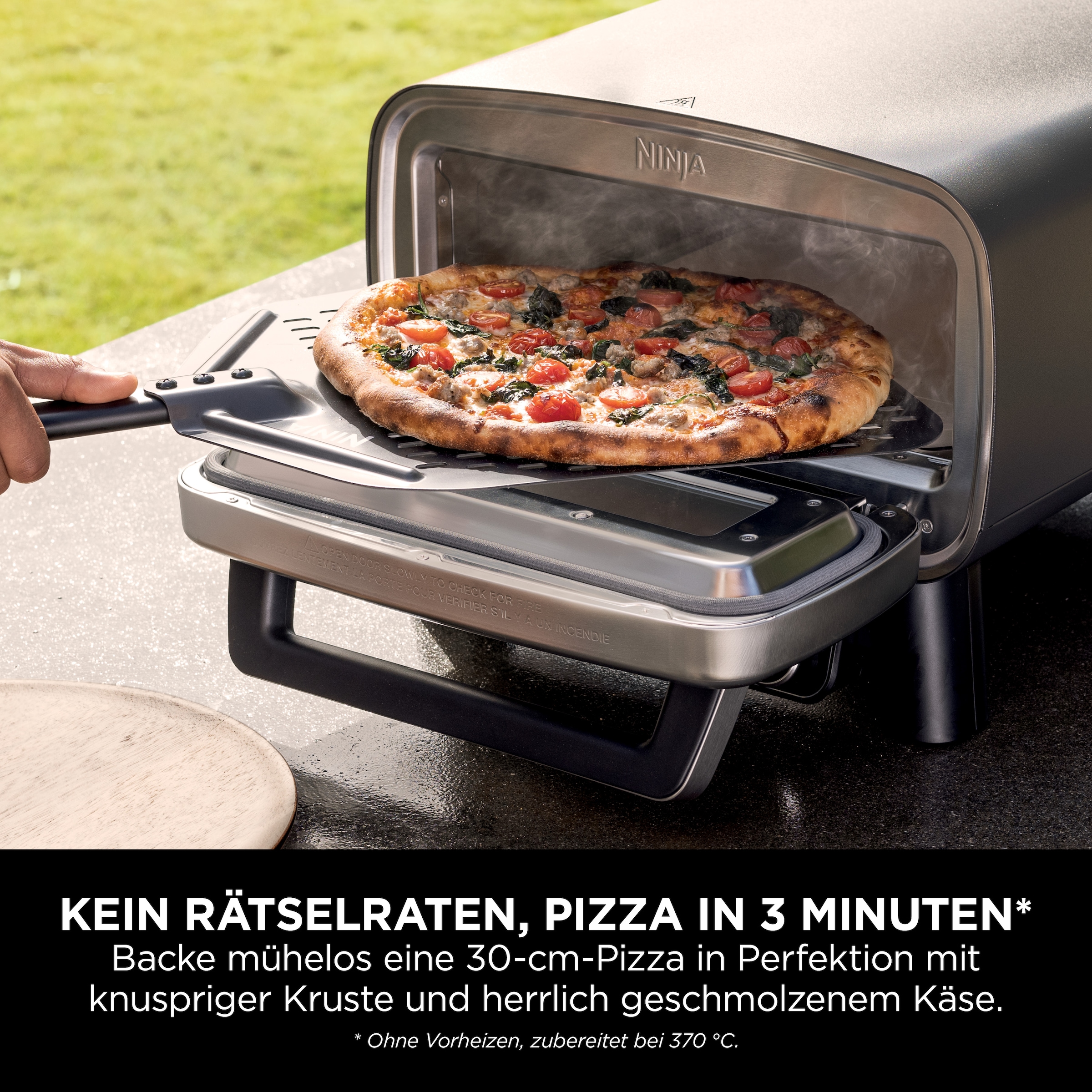 NINJA Pizzaofen »Artisan Outdoor-Elektro-Pizzaofen/Heißluftfritteuse MO201EU«