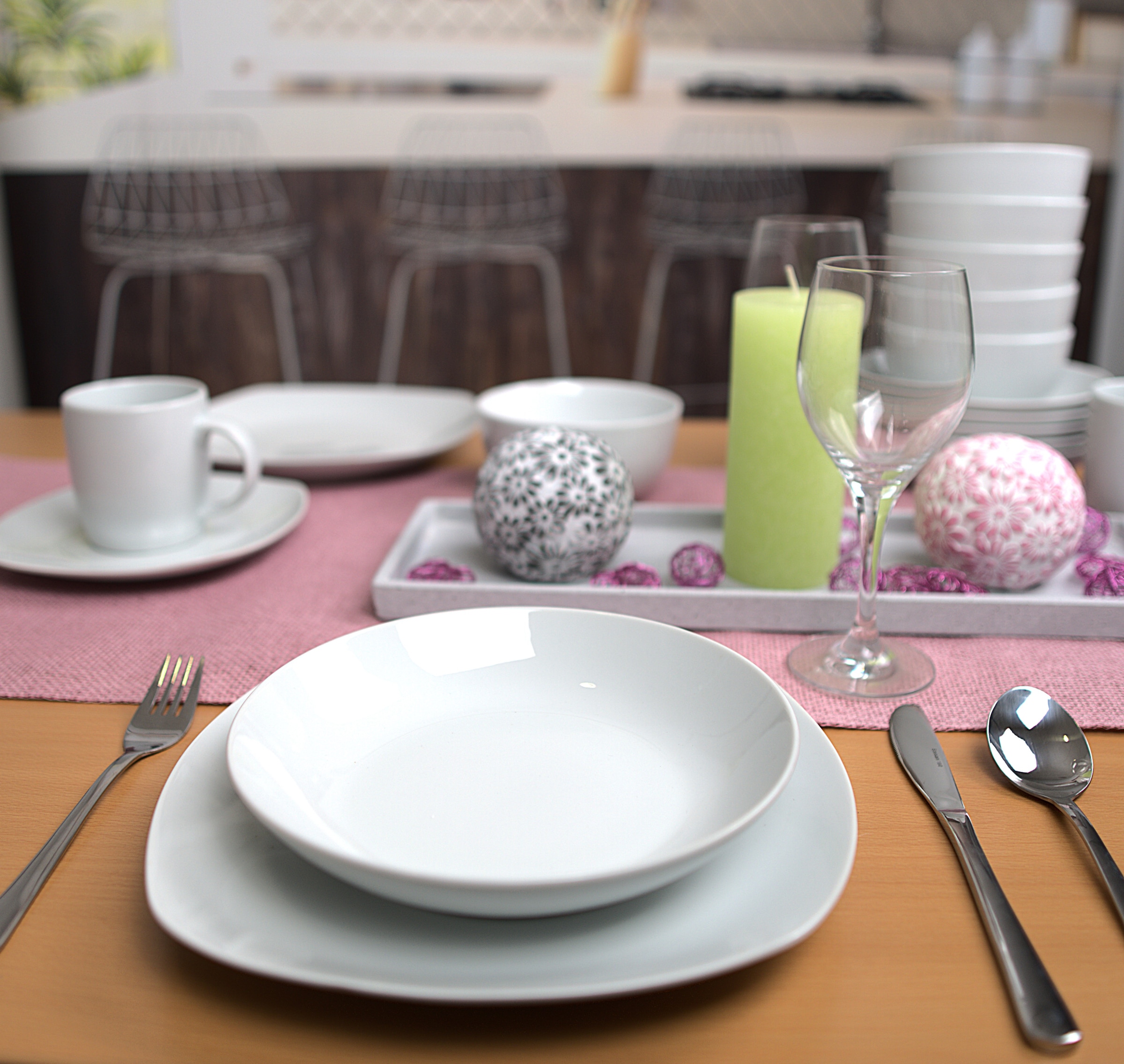 Retsch Arzberg Kombiservice »Geschirr-Set, Service EVERY DAY« eckige Coupform, 30 Teile, für 6 Personen