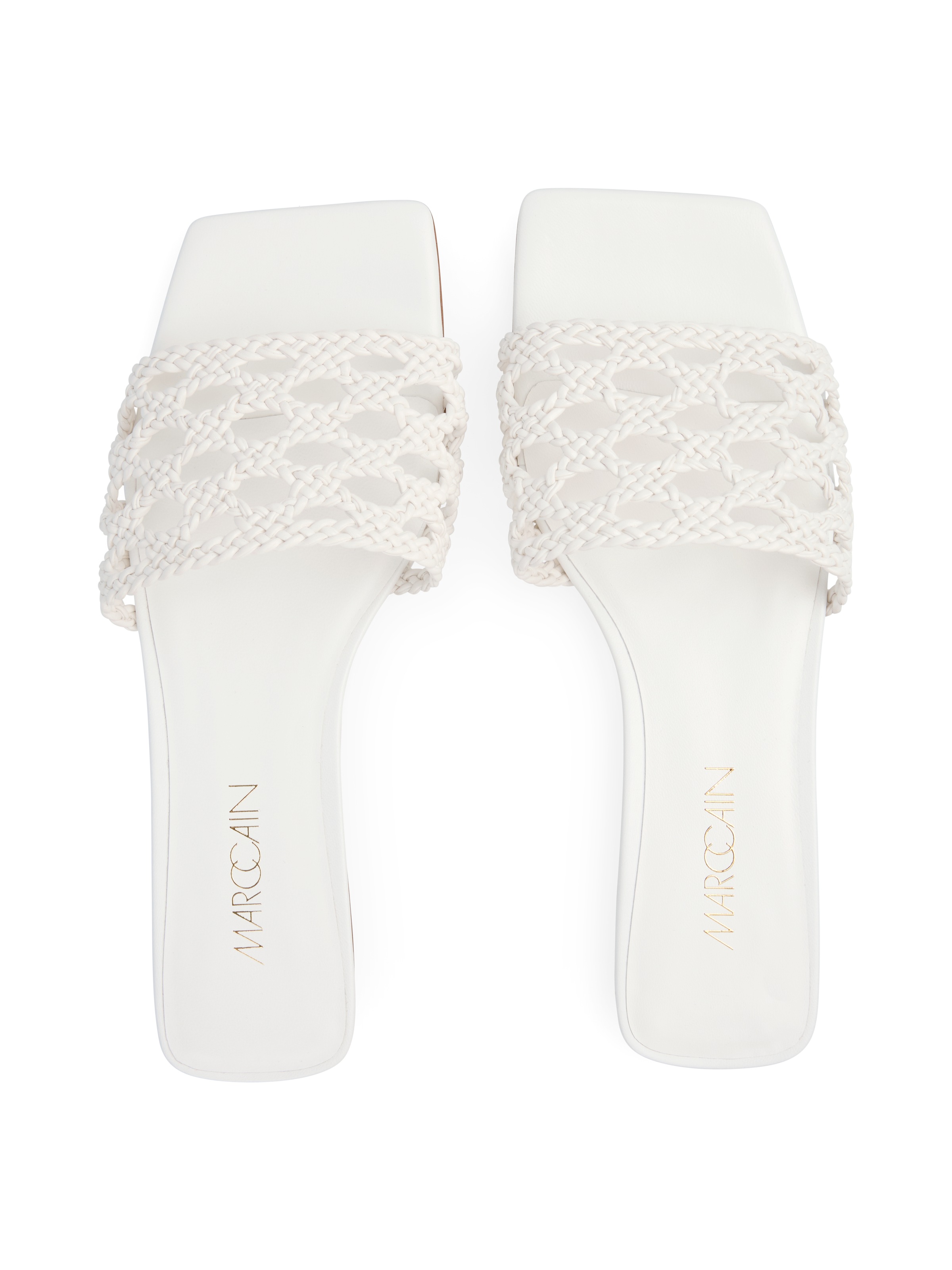 Marc Cain Pantolette »Collections Leo's Oasis«  Blockabsatz, Hochzeitsschuh, Sommerschuh mit Lasercuts