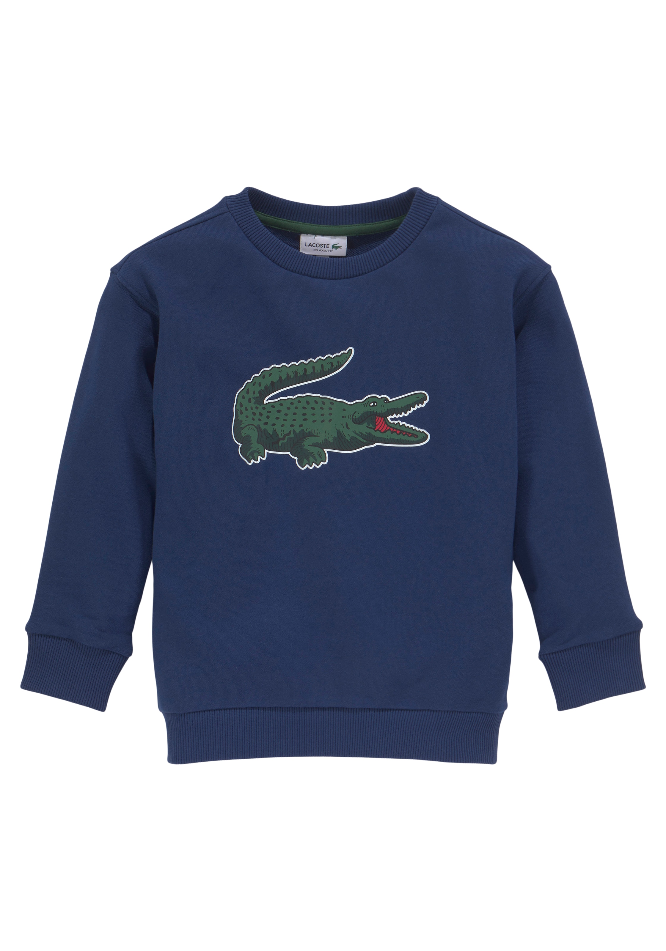 Lacoste Sweatshirt, Kinder modernem Kids Junior MiniMe,mit der bei Brust bestellen OTTO Labeldruck auf
