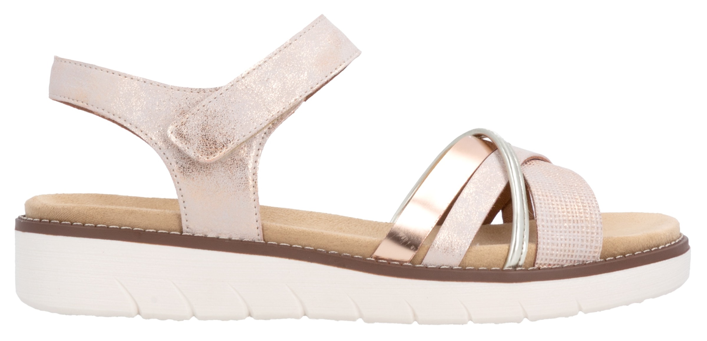 Remonte Riemchensandale  , Keilabsatz, Sommerschuh, Sandalette mit herausnehmbarer Softeinlage