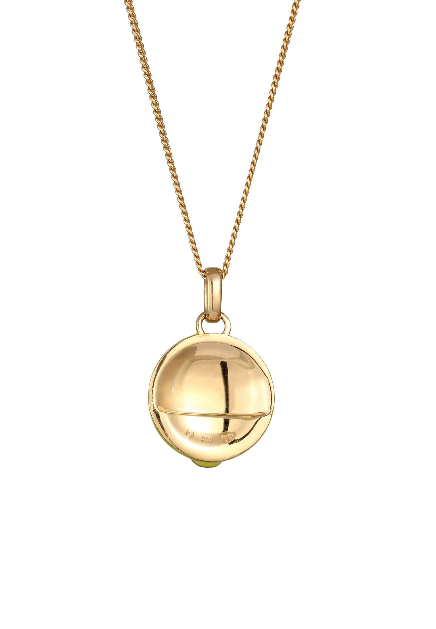 Elli Kette mit Anhänger »Halskette Smiling Face Emoji 925 Sterling Silber«