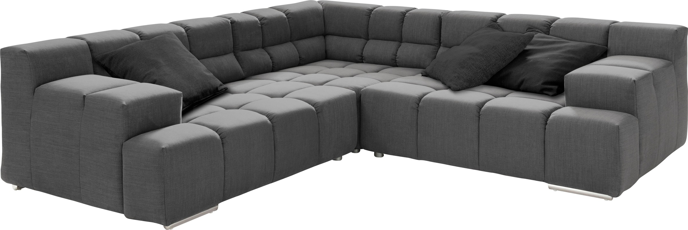 designwerk Ecksofa »Temple L-Form, tolles Designsofa«, mit Sitztiefenverstellung