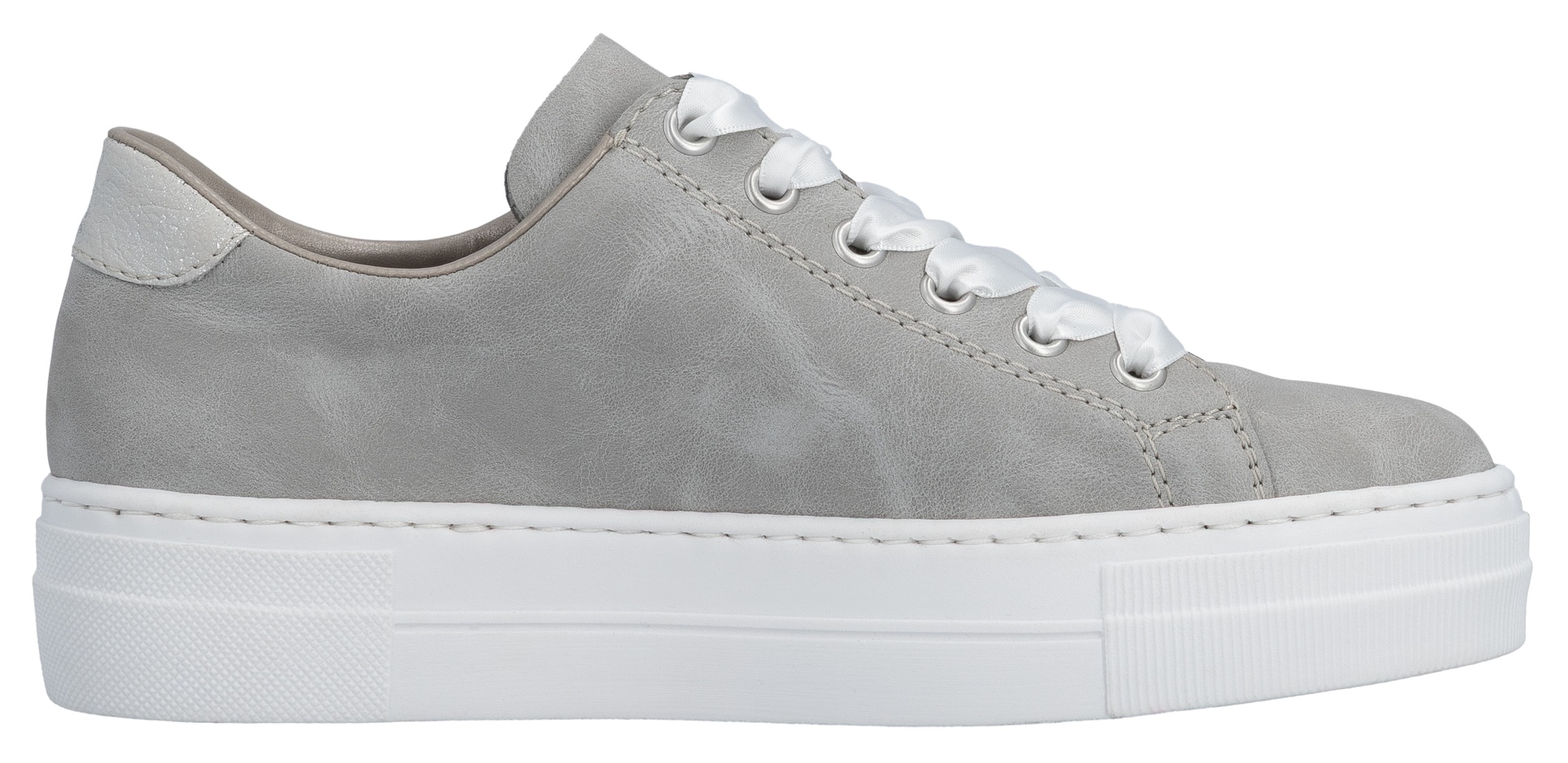 Rieker Plateausneaker  mit Zier-Reißverschluss, Freizeitschuh, Halbschuh, Schnürschuh