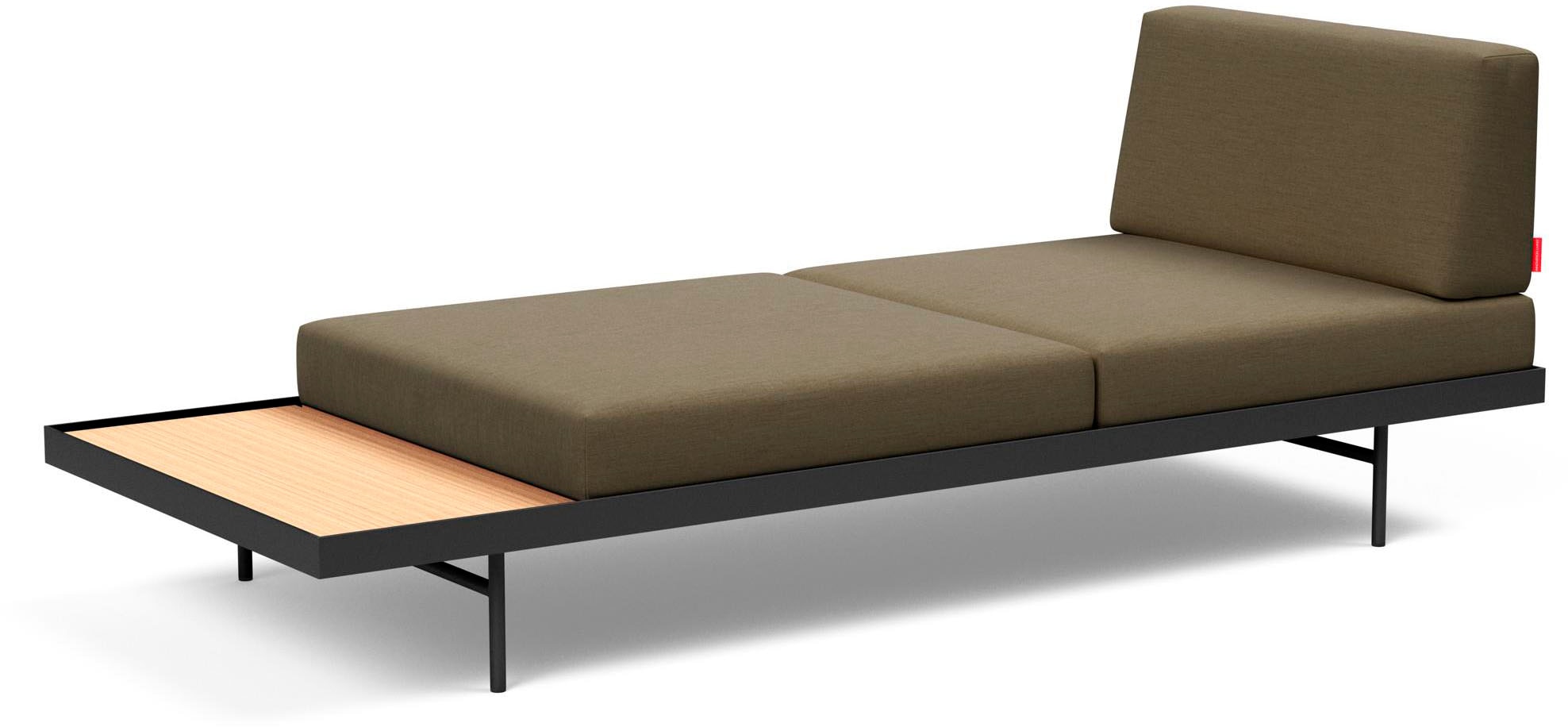 INNOVATION LIVING ™ Relaxliege »PURI«, Daybed mit integrierter Holzablage, flexible Aufteilung