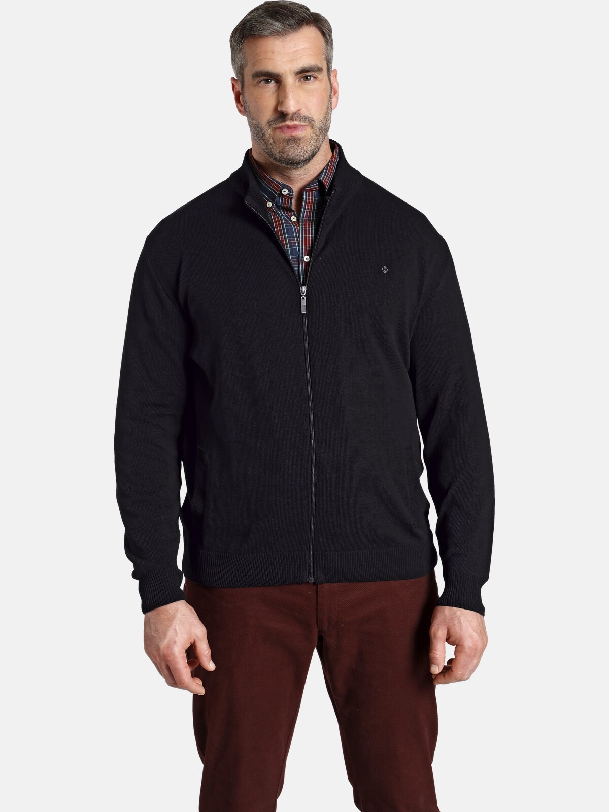 Charles Colby Strickjacke »EARL THOMAS«, Basic in feinem Strickdesign