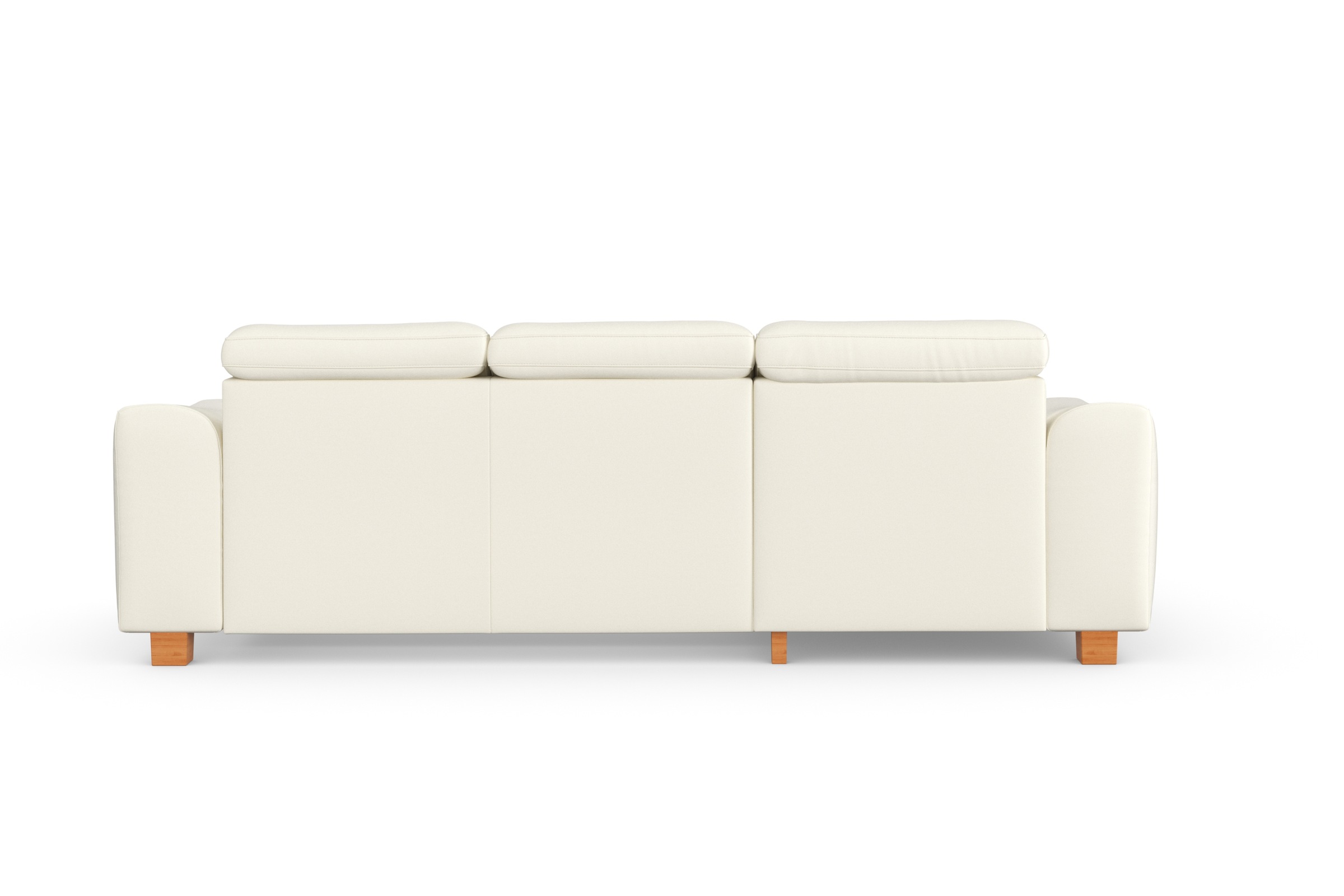 sit&more Ecksofa »Dundee L-Form«, mit Federkern und Massivholzfüßen, wahlweise mit Kopfteilverstellung