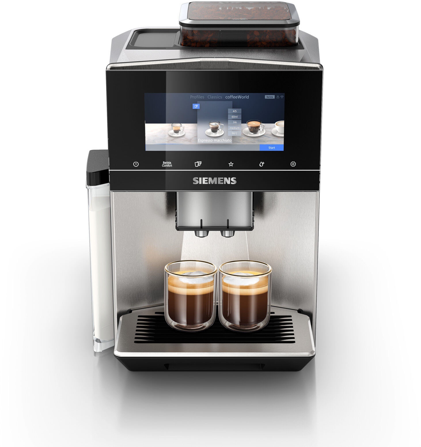 SIEMENS Kaffeevollautomat »EQ900 TQ903D43«, Home Connect App, baristaMode,  superSilent, 6,8” Full-Touch-Display kaufen bei OTTO