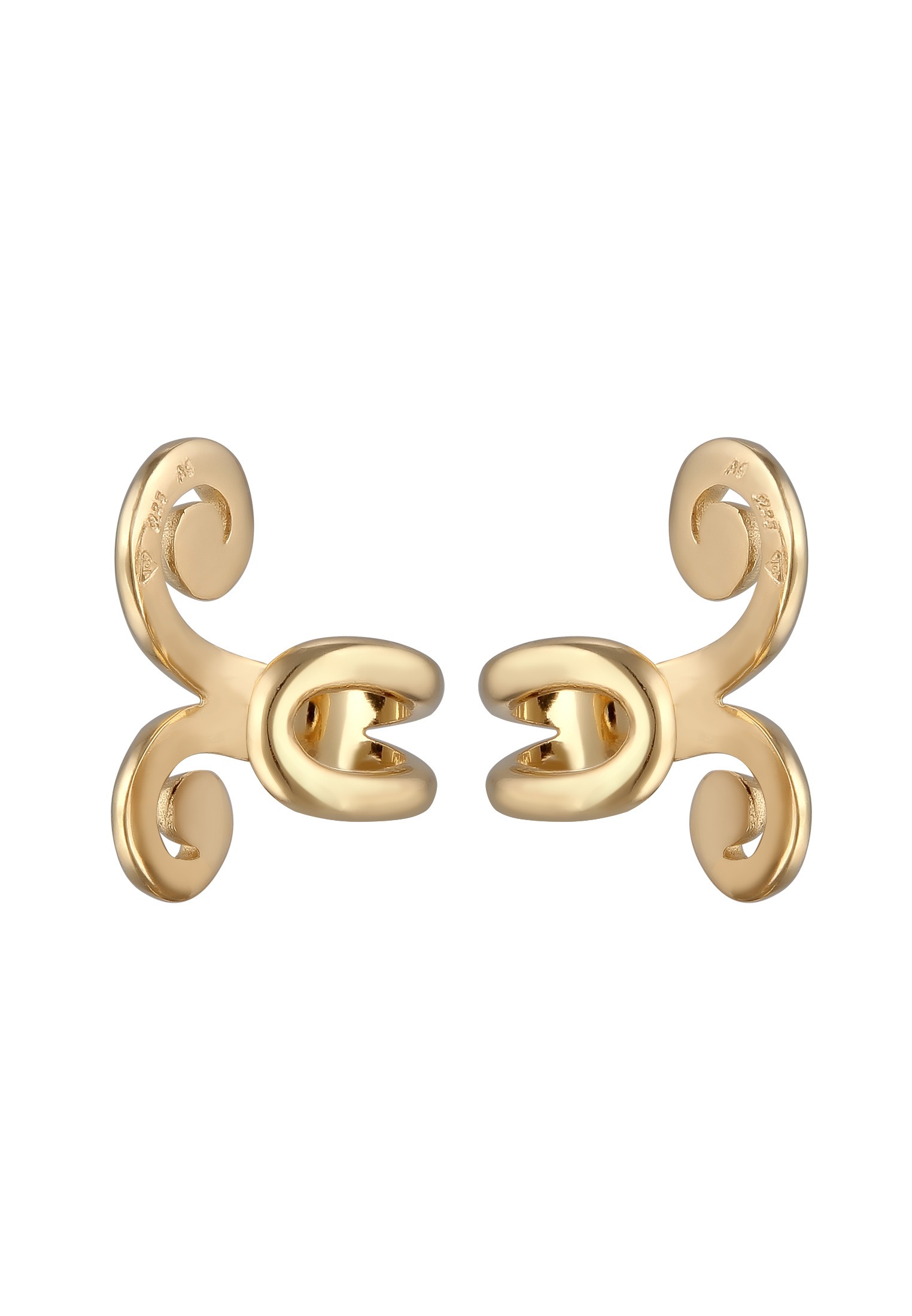 Elli Paar Ohrklemmen »Ohrringe Earcuff Spirale 925 Sterling Silber«