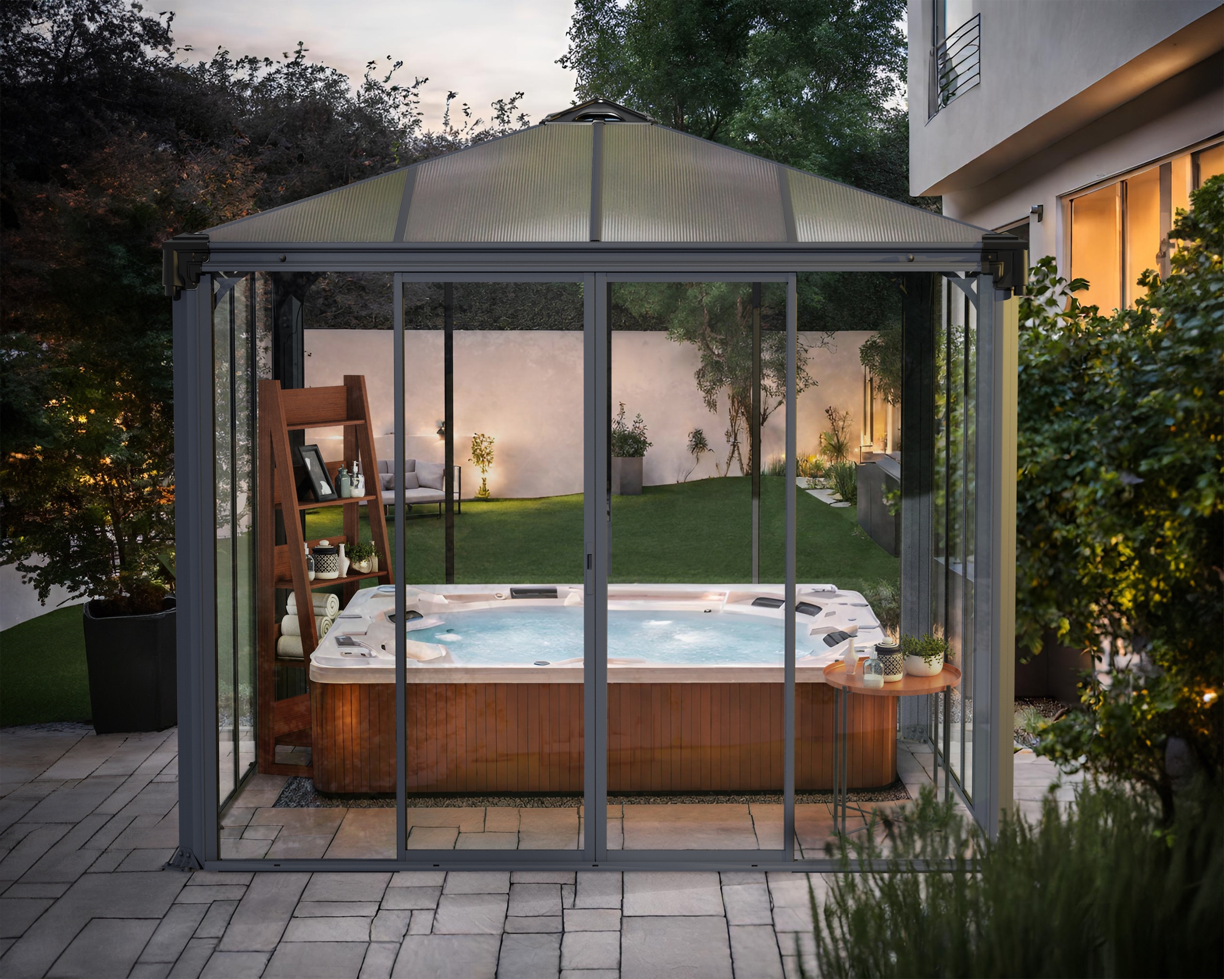 Palram - Canopia Pavillon »Ledro 3000«, (Set), BxT: 295x295 cm