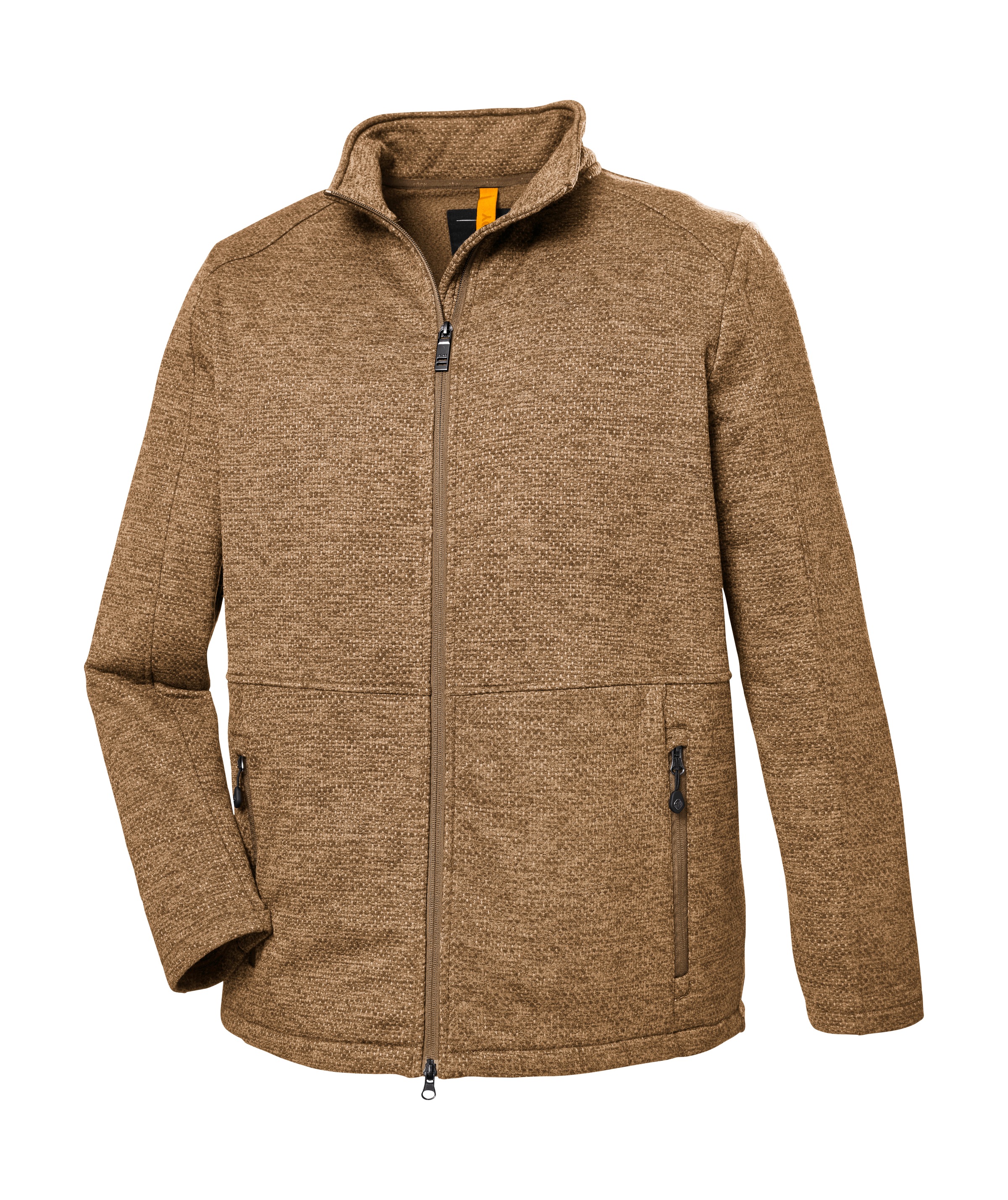 STOY Fleecejacke »STS 6 MN KNTFLC JCKT«, Leichte Strickfleecejacke mit 4-Wege-Stretch und 2-Wege-Reißverschluss