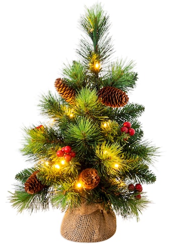 näve LED-Leuchtzweig »LED-Weihnachtsbaum mit Beeren und Tannenzapfen - h: 45cm«, Timer kaufen