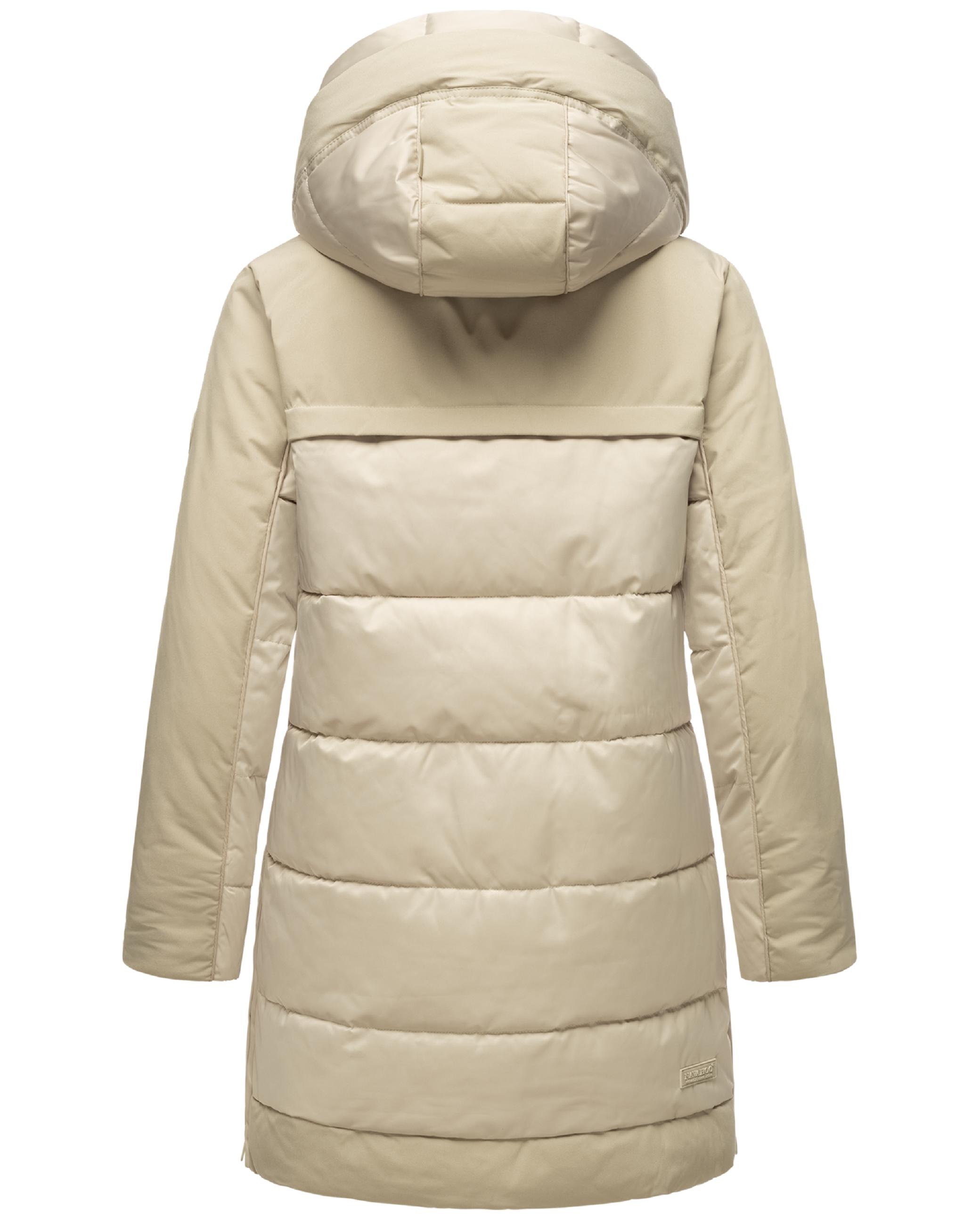 Navahoo Steppjacke »Steppjacke Samtkätzchen«, mit Kapuze, Modischer, gesteppter Damen Winter Kurzmantel