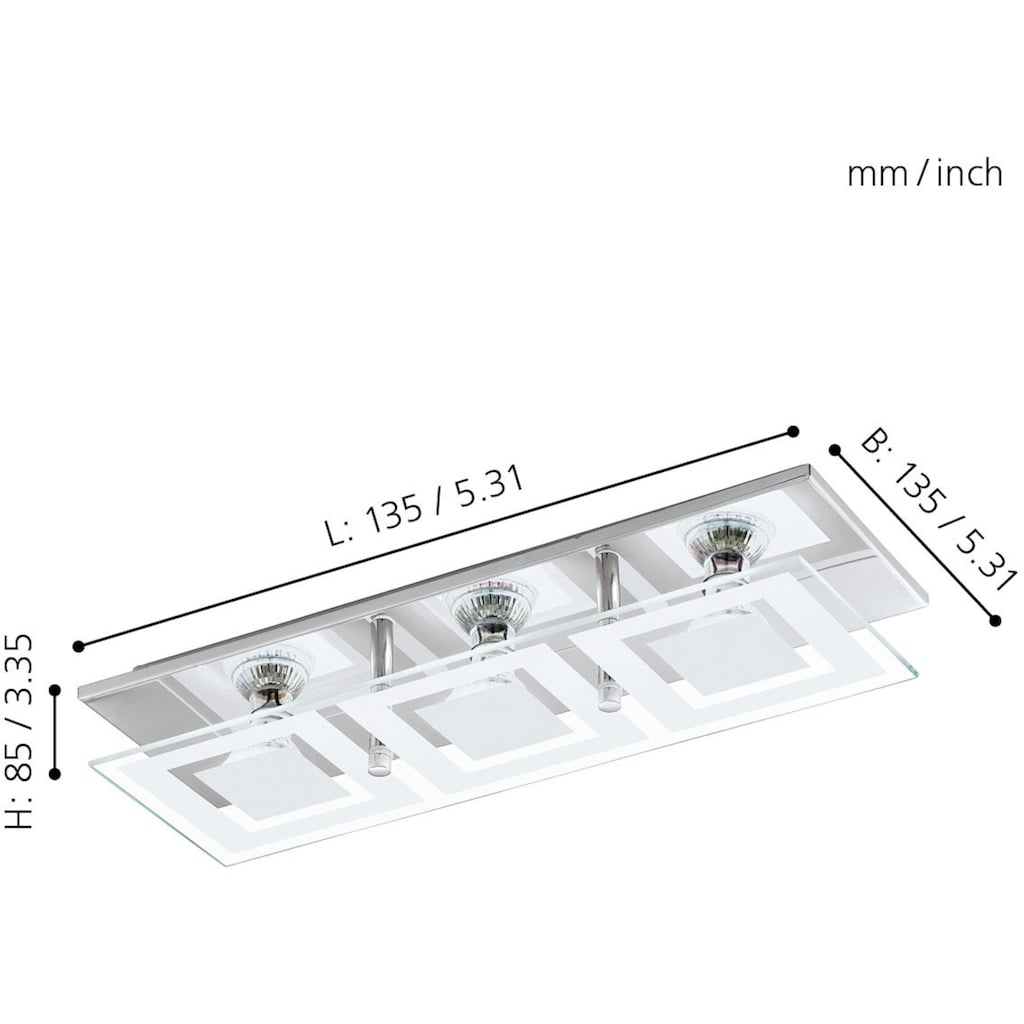 EGLO Deckenleuchte »ALMANA«, 3 flammig-flammig