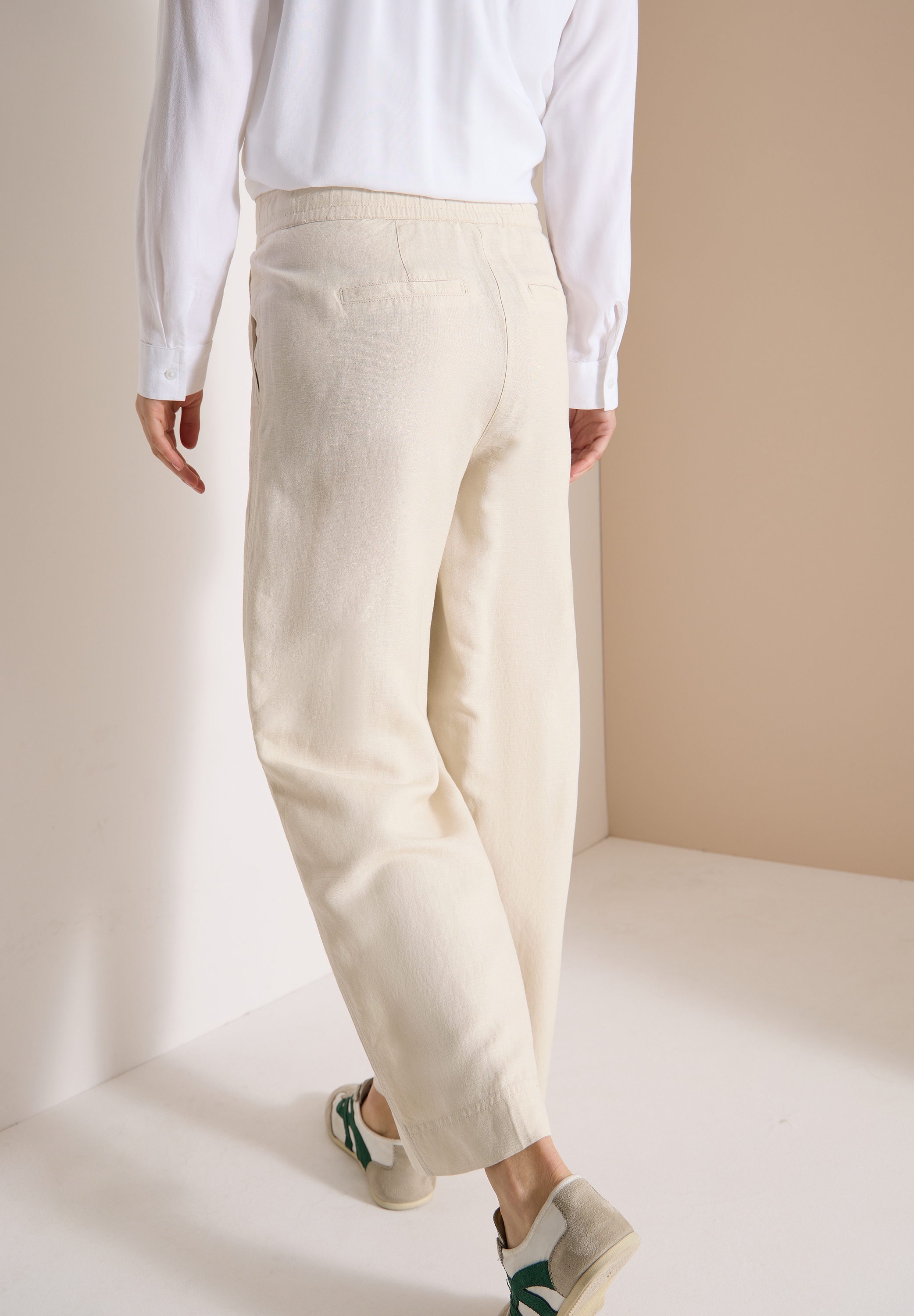 Cecil Stoffhose »Style Neele«  mit Gummizug und aus Leinen-Viskose-Mix