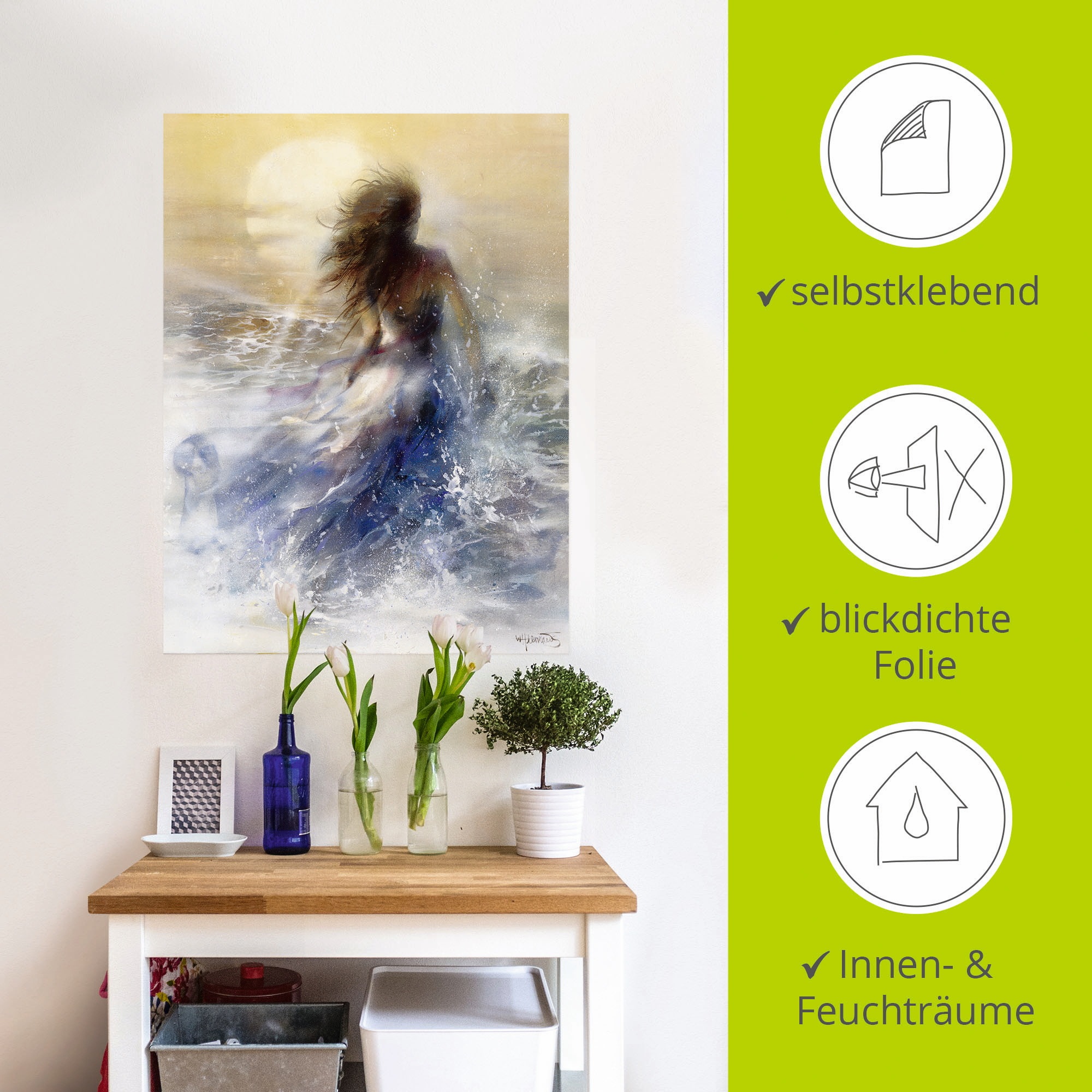 Artland Wandbild »Sommer I«, Frau, (1 St.), als Leinwandbild, Poster, Wandaufkleber in verschied. Größen