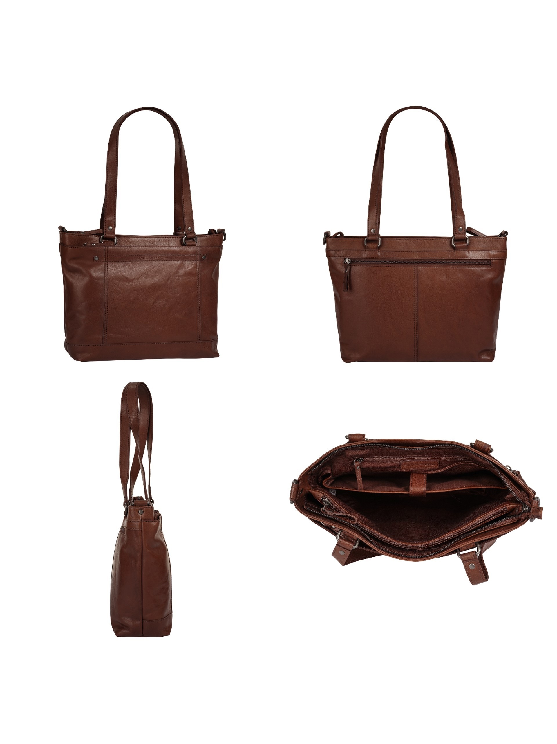 Spikes & Sparrow Shopper, echt Leder