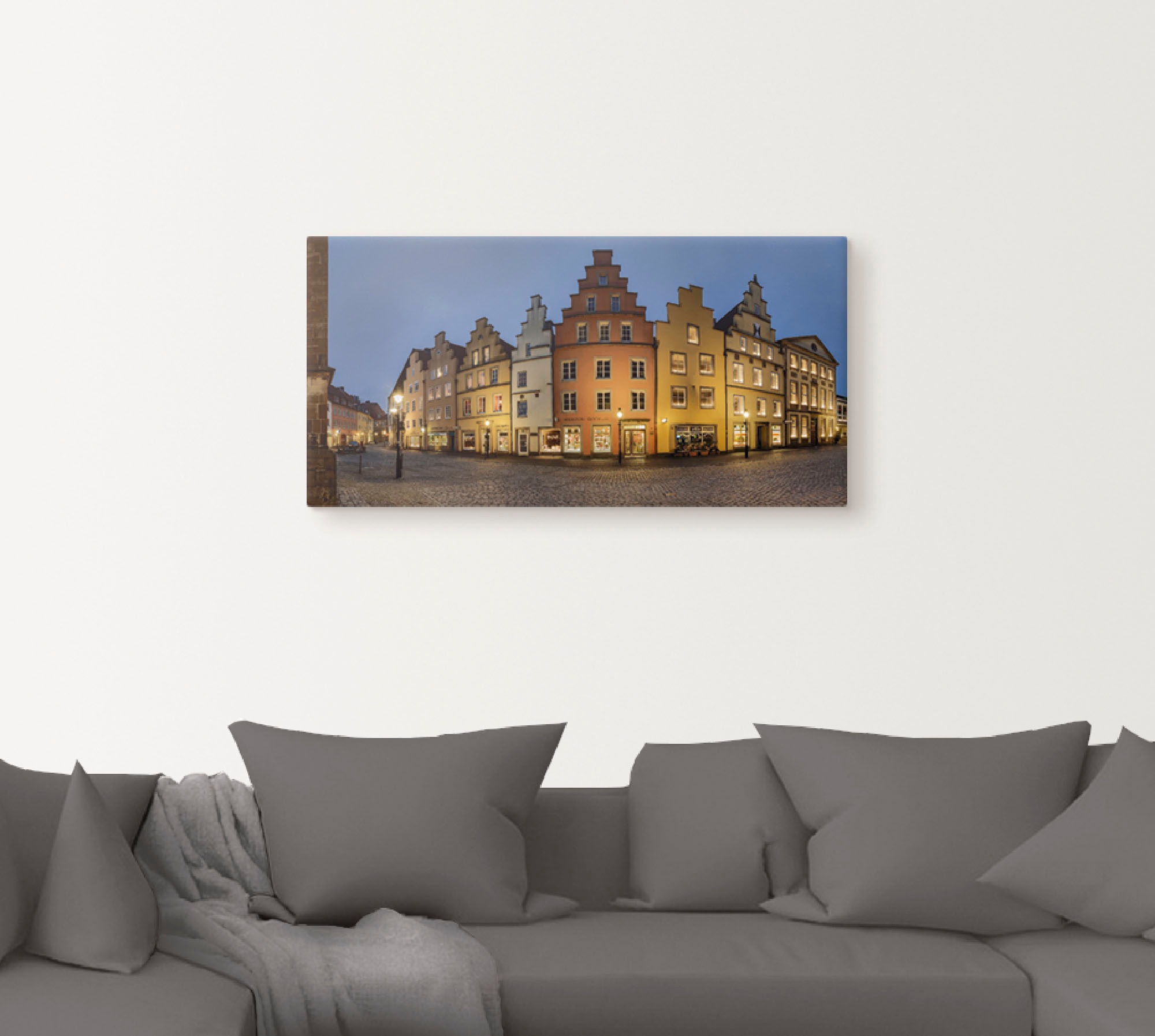 Artland Leinwandbild »Altstadt Osnabrück«, Deutschland, (1 St.), auf Keilrahmen gespannt