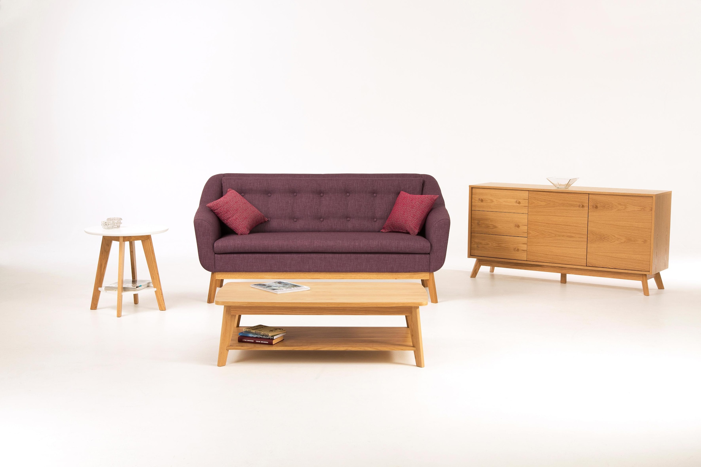 Couchtisch »Bórgvin«, Breite 115 cm, zeitloses Design, mit 1 Ablageboden, Holzfurnier...