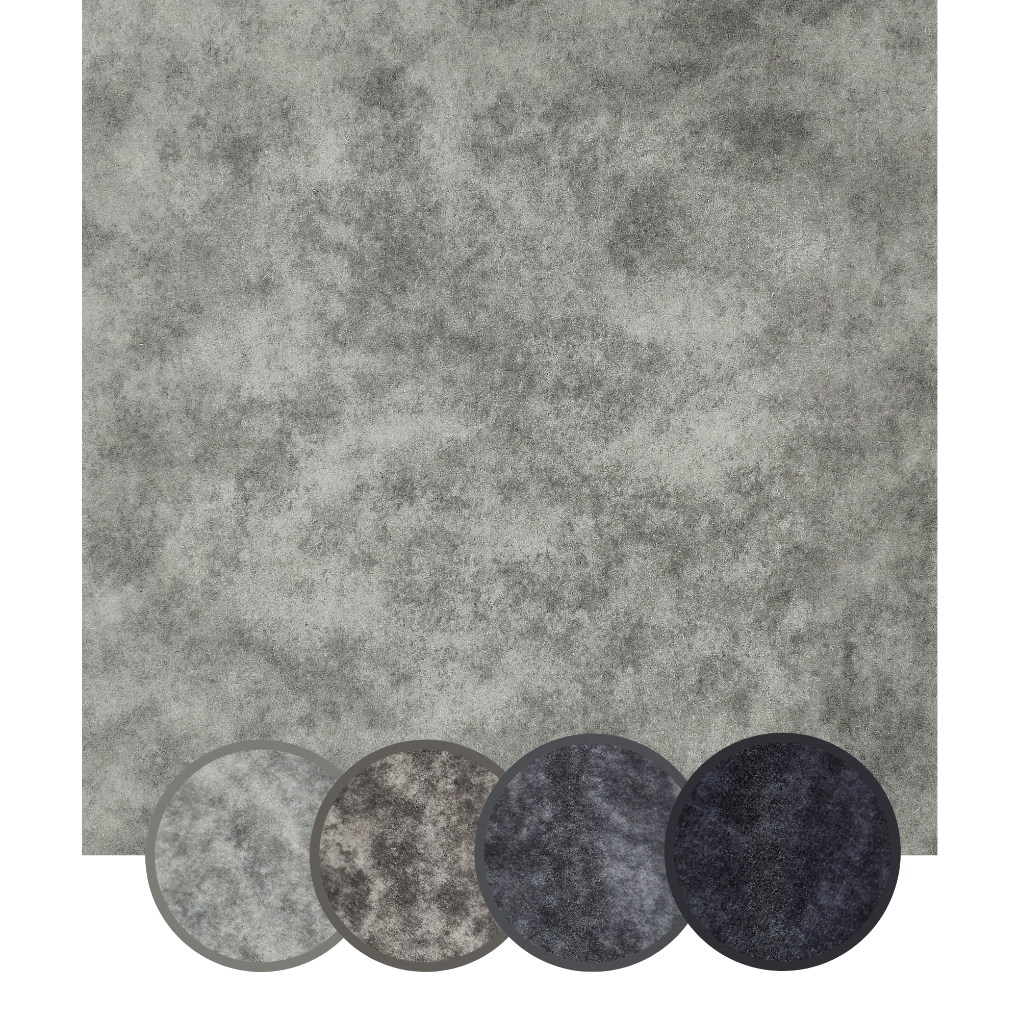 Andiamo Teppichfliese »Colmar Nadelfilz, Gesamthöhe 4 mm« quadratisch 4 mm Höhe 40x40 cm, selbstklebend, robust & strapazierfähig, 25 Stück (4 qm)