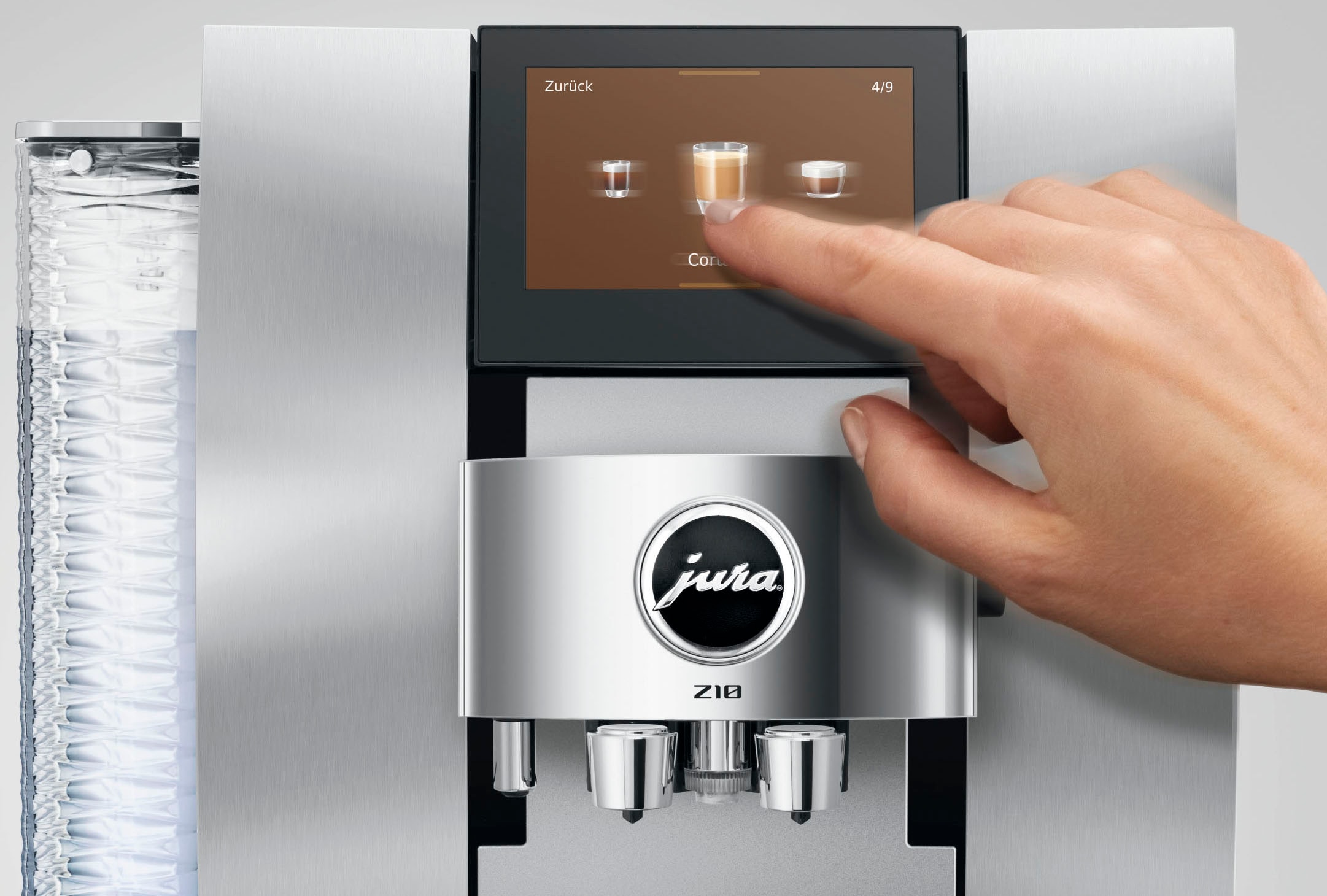 JURA Kaffeevollautomat »15613 Z10 (EB), Aluminium White« 51 Spezialitäten, Touch, Light & Cold Brew