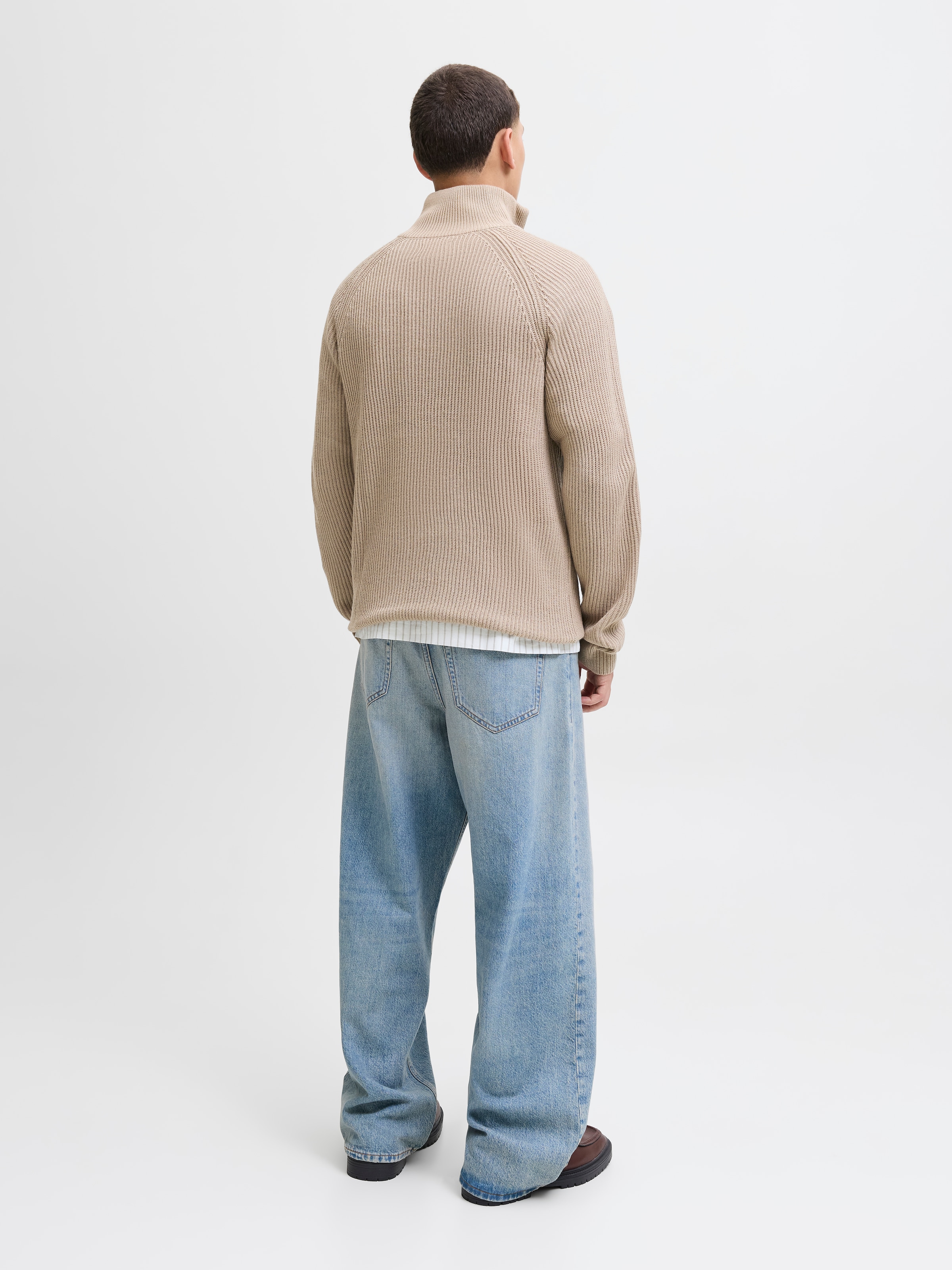 Jack & Jones Troyer »JJPANNEL KNIT HALF ZIP AW25«