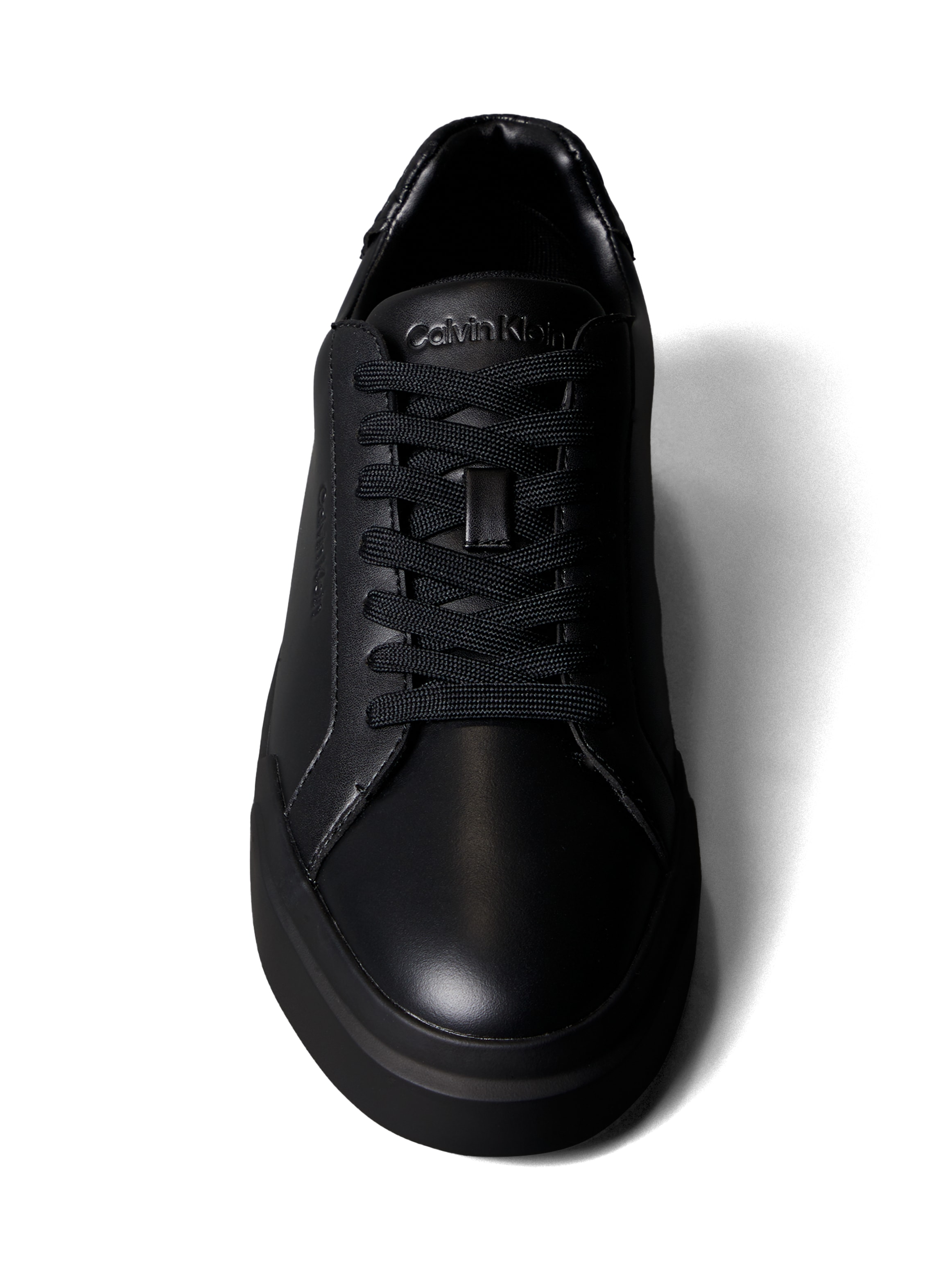 Calvin Klein Sneaker »CHUNKY CUPSOLE LACEUP LTH BT AOP«  Halbschuh, Freizeitschuh, Schnürschuh mit geprägtem Fersenbereich
