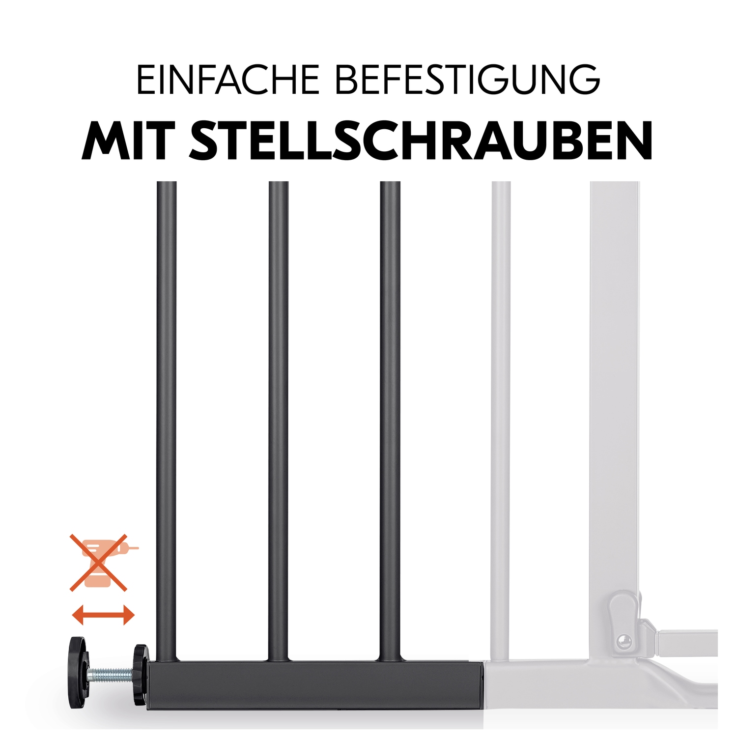 Hauck Verlängerung für Türschutzgitter »Extension, 21 cm, Black«