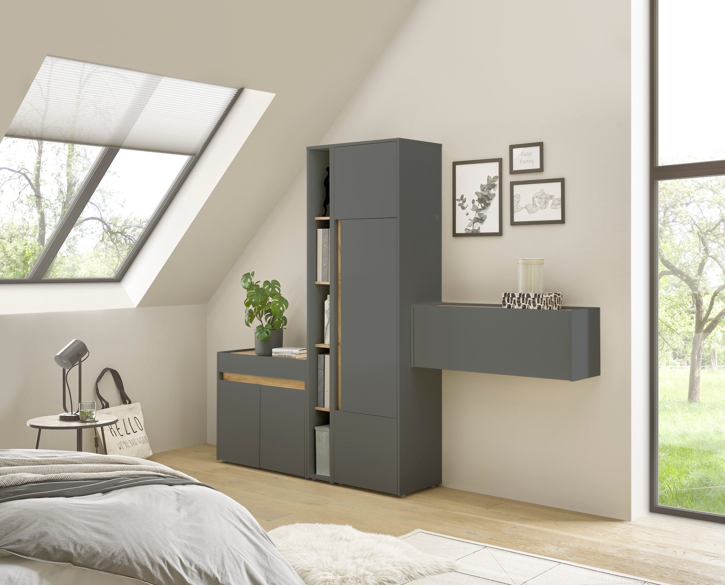 Home affaire Büromöbel-Set »CiTY/GiRON« Set, 4 Stk. tlg.