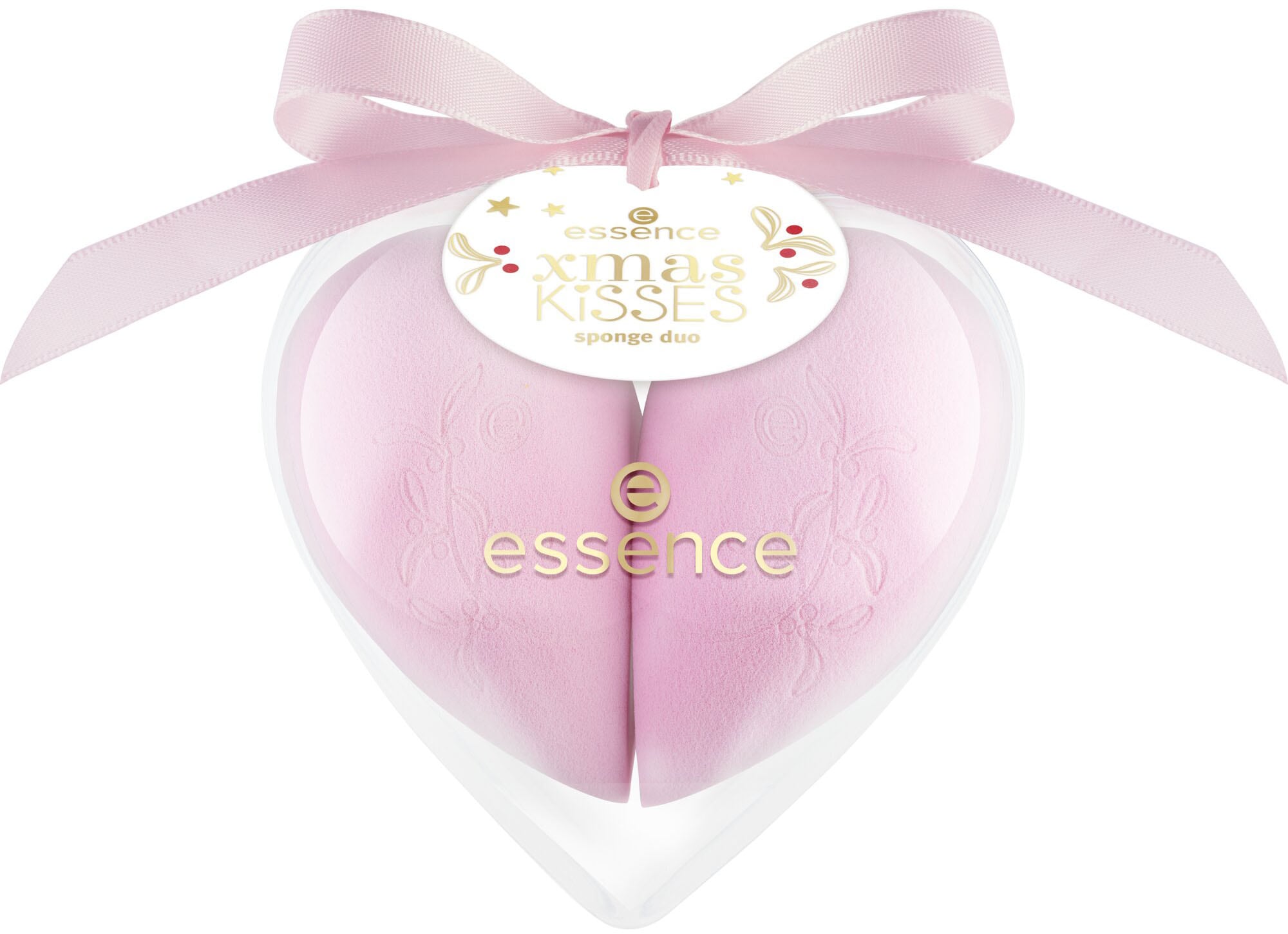 Essence Make-up Schwamm »xmas KiSSES sponge duo«, (Set, 3 tlg.), mit zwei Schwämmen