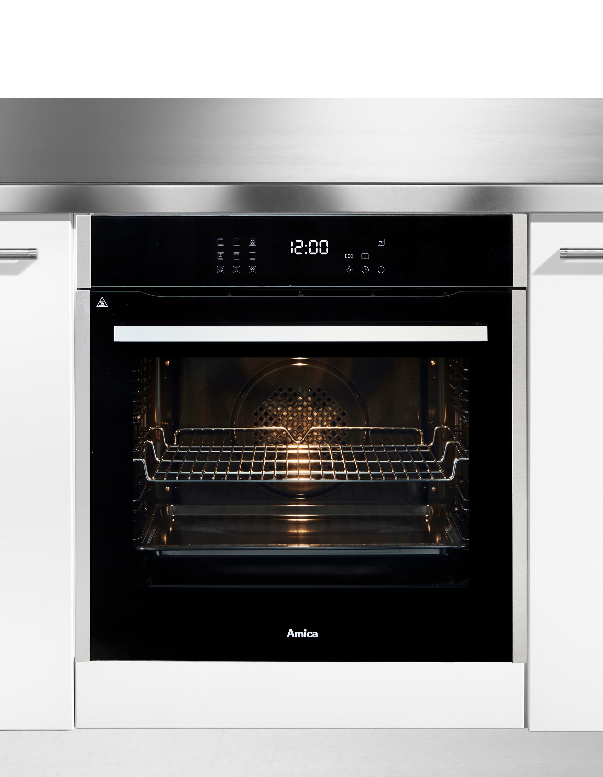 Amica Einbaubackofen  »EBPX 946 700 E«, mit Teleskopauszug nachrüstbar, Steam Clean, Pyrolyse-Selbstreinigung, XXL-Garraum