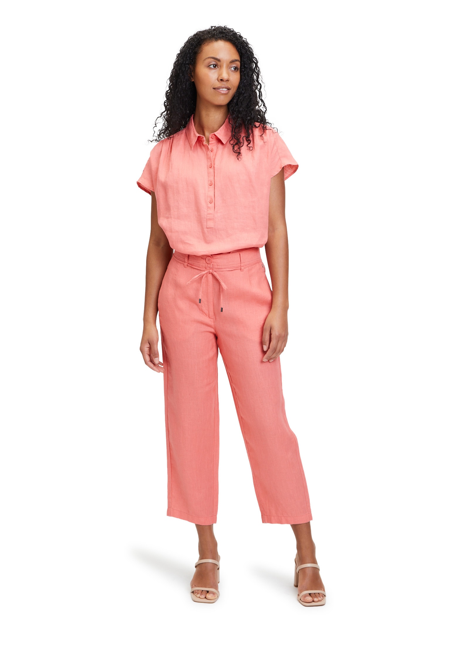 Betty&Co Stoffhose »Sommerhose mit Gürtel«