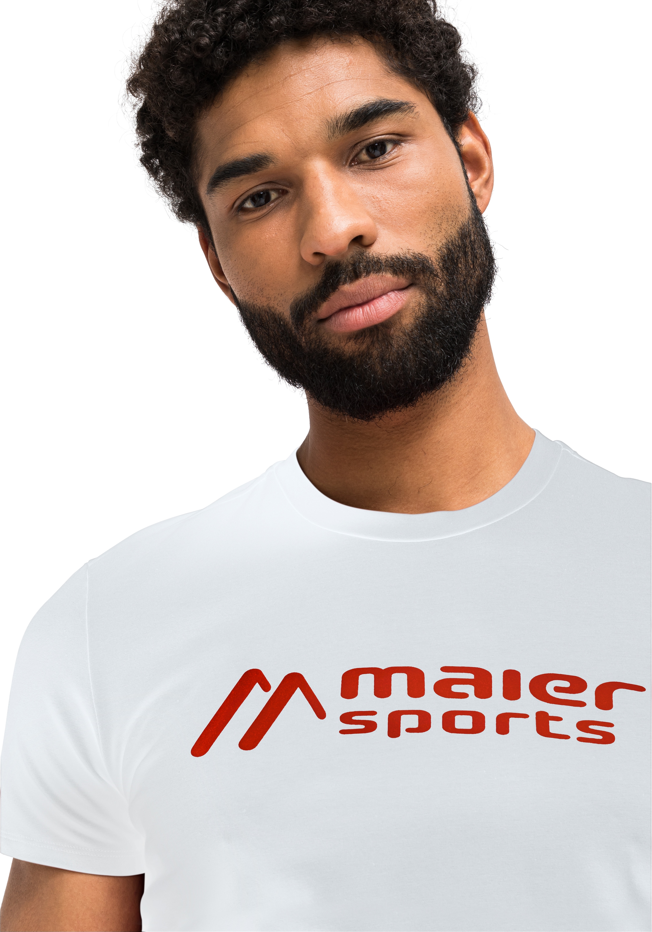 Maier Sports Funktionsshirt »MS Tee M«, Vielseitiges Rundhalsshirt aus elastischem Material