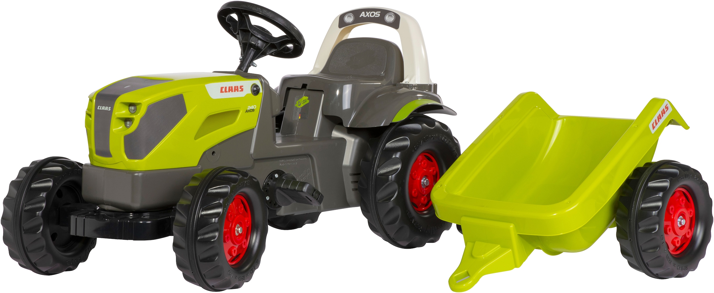 rolly toys® Trettraktor »rollyKid Claas Axos 240 mit Anhänger«