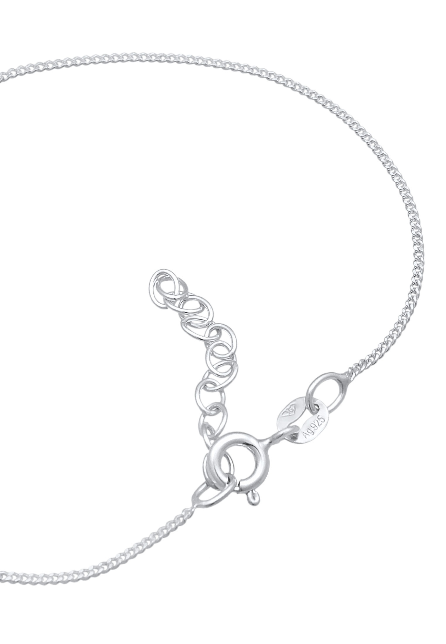Elli Armkette »Armband Herz Romantik Kristalle 925 Silber«